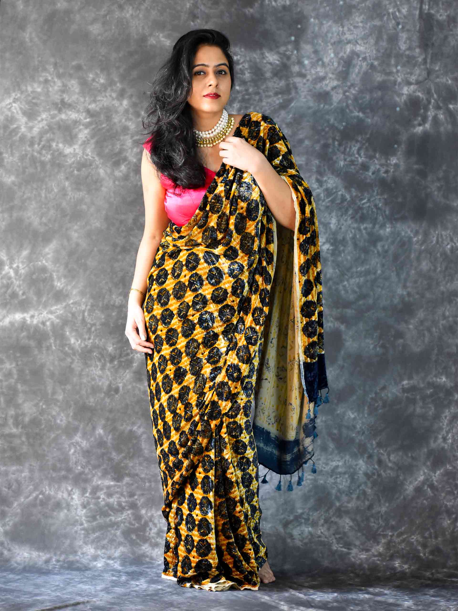 Velvet Saree