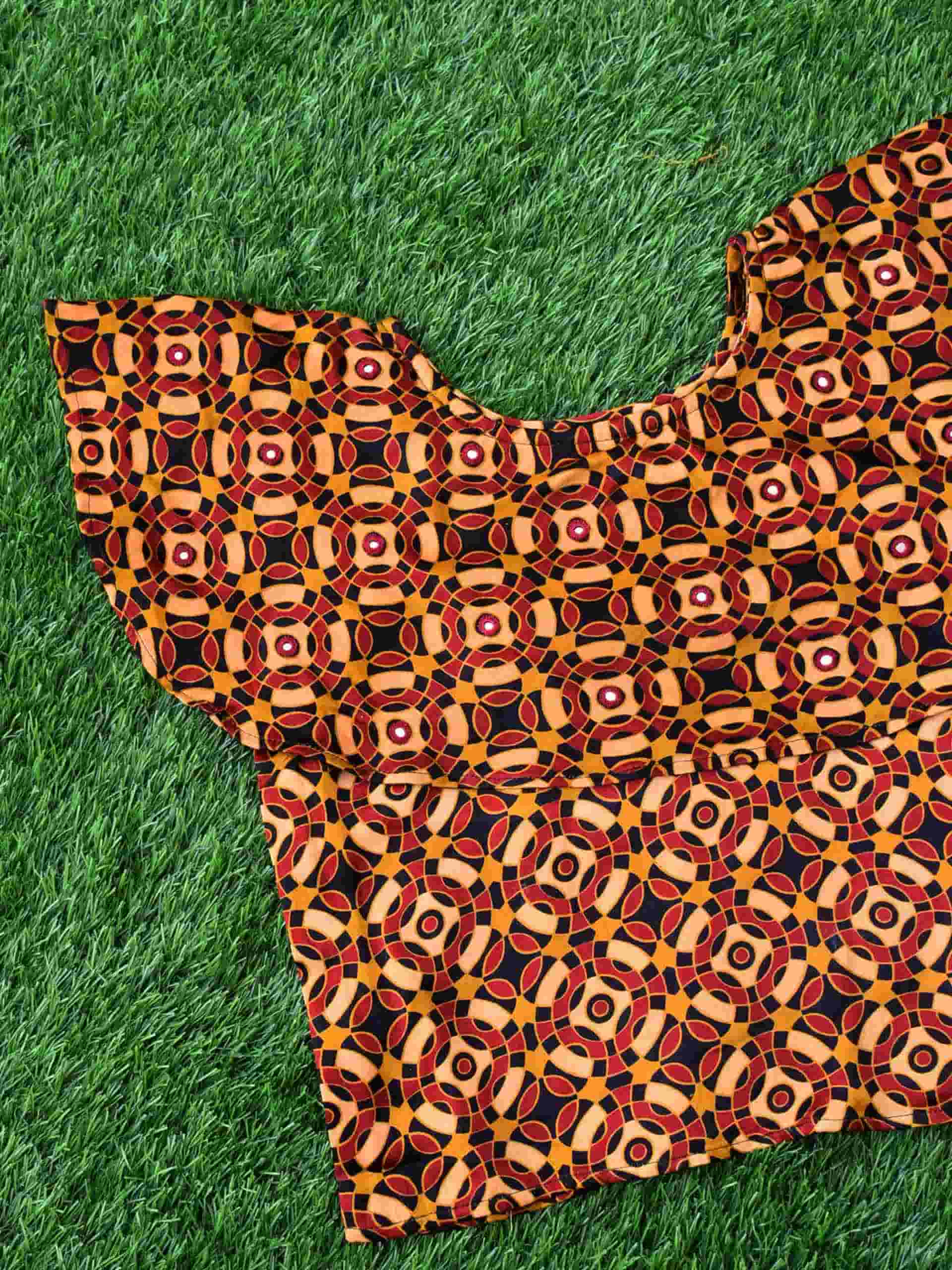 Buy Ajrakh Mashru Silk Blouse online