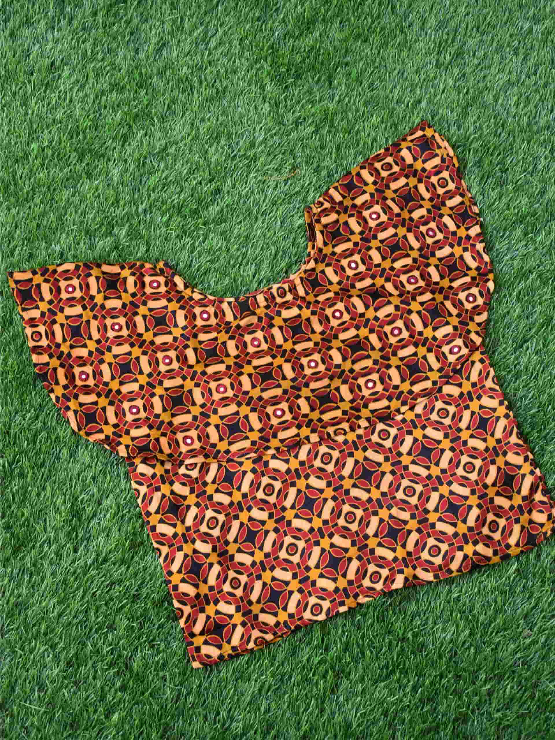 Buy Ajrakh Mashru Silk Blouse online