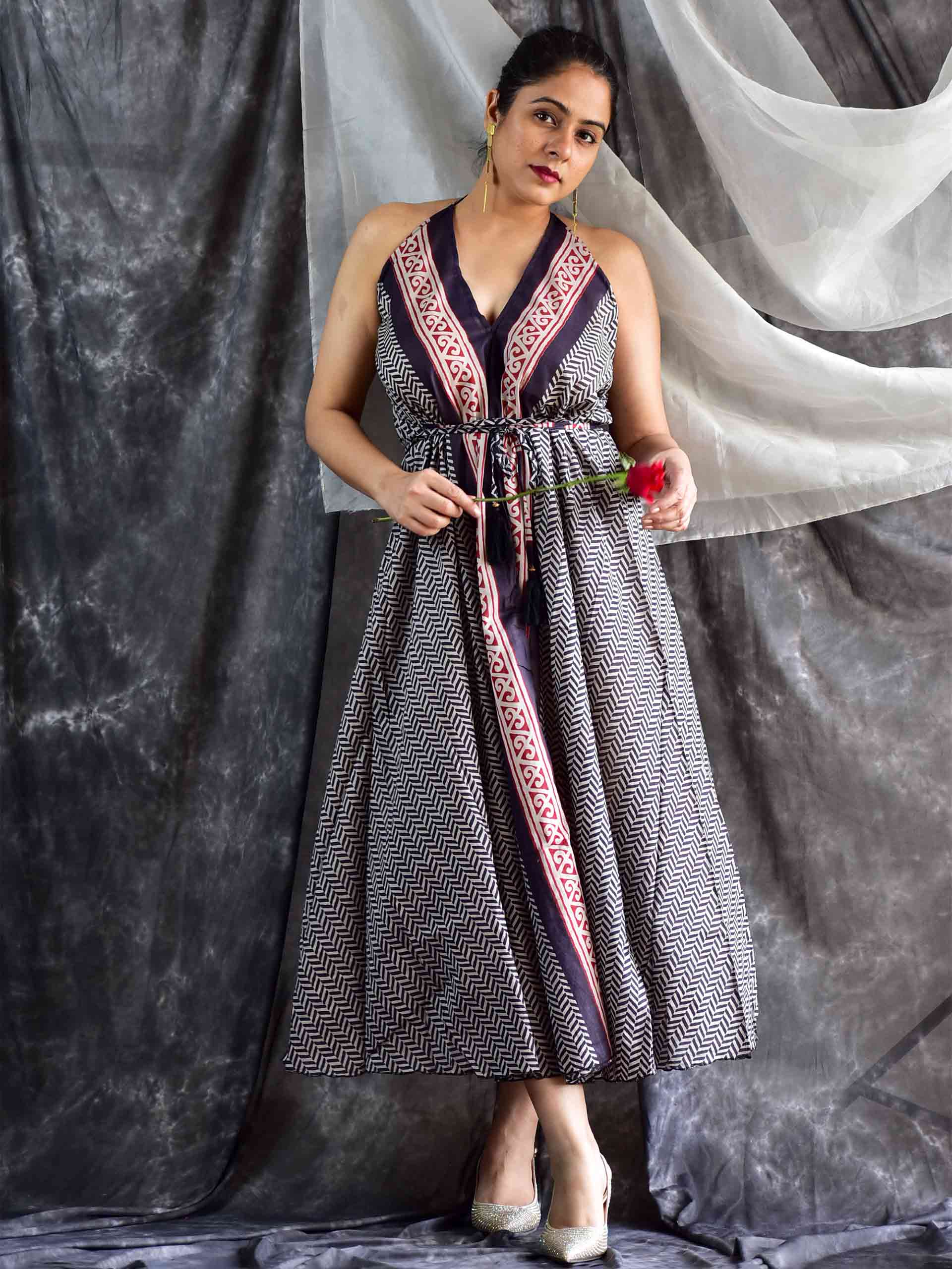 Halter neck frock store