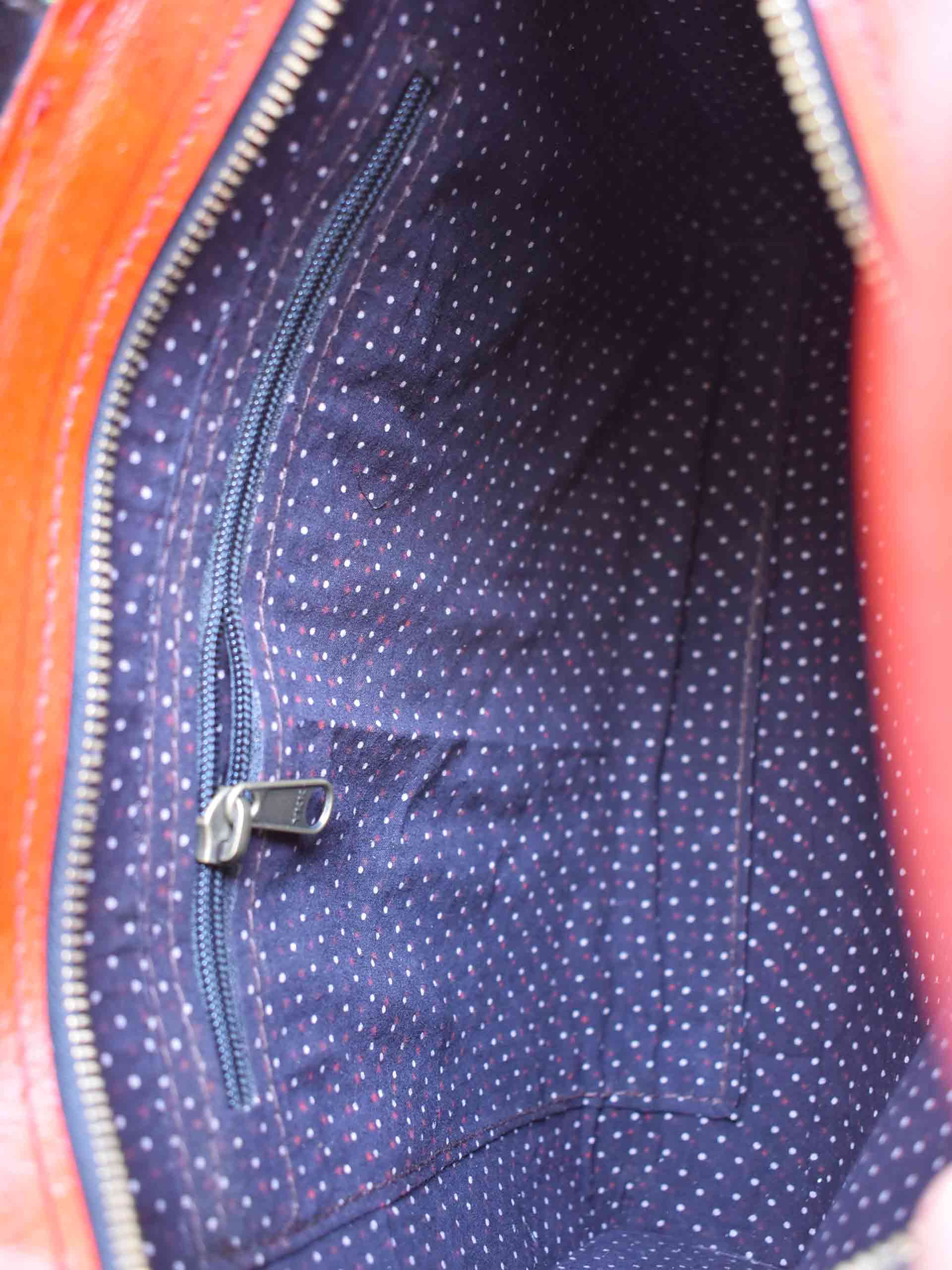 Buy Cream Ajrakh Mashru Silk Leather Laptop Bag Online
