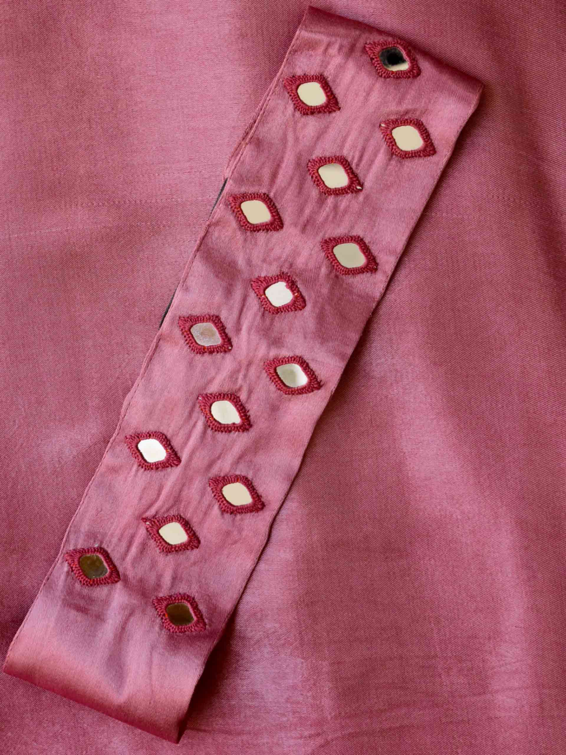 Buy Mirror Work Mashru Silk Belt Online