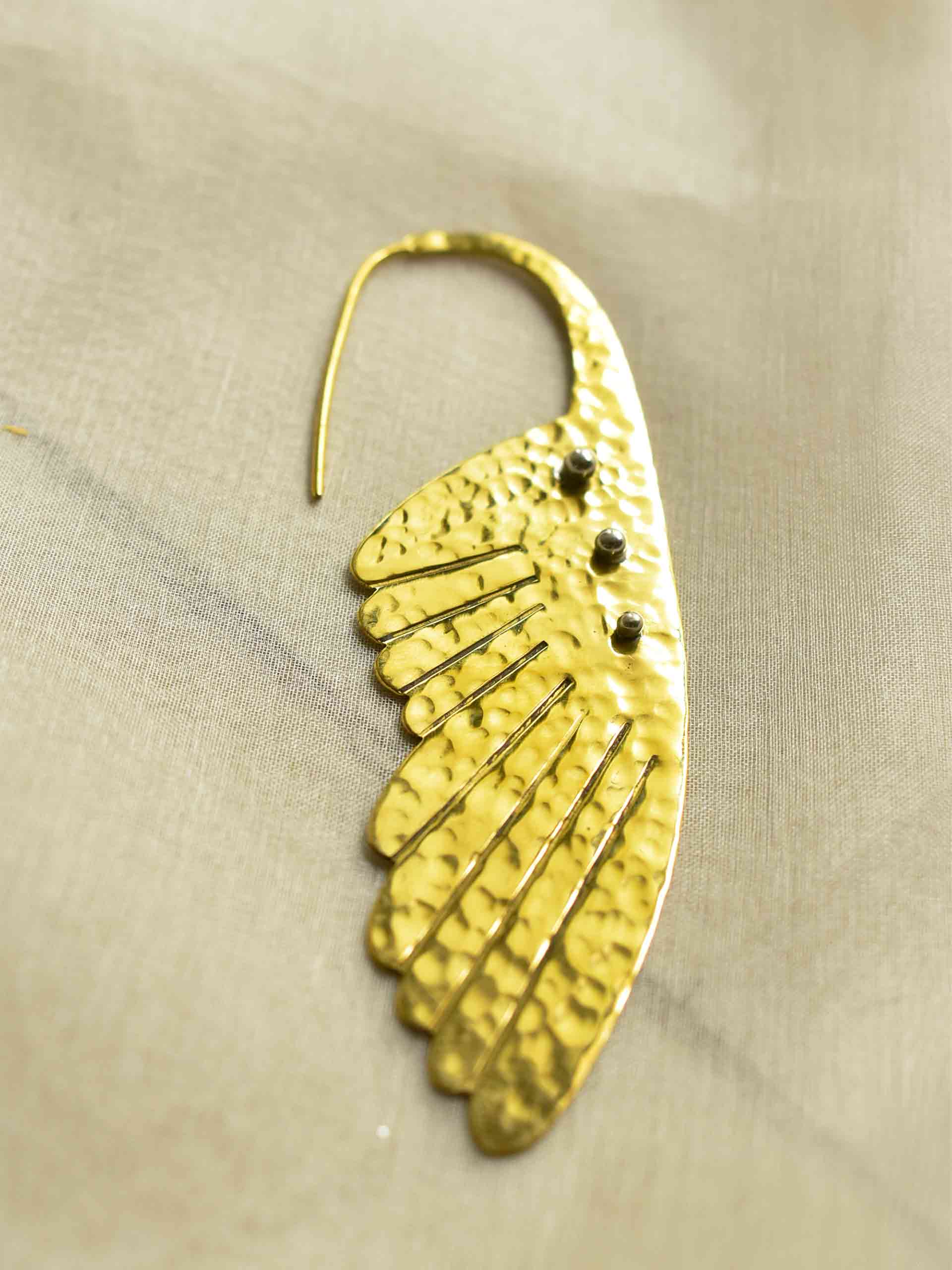 Wings - Gold plated earrings