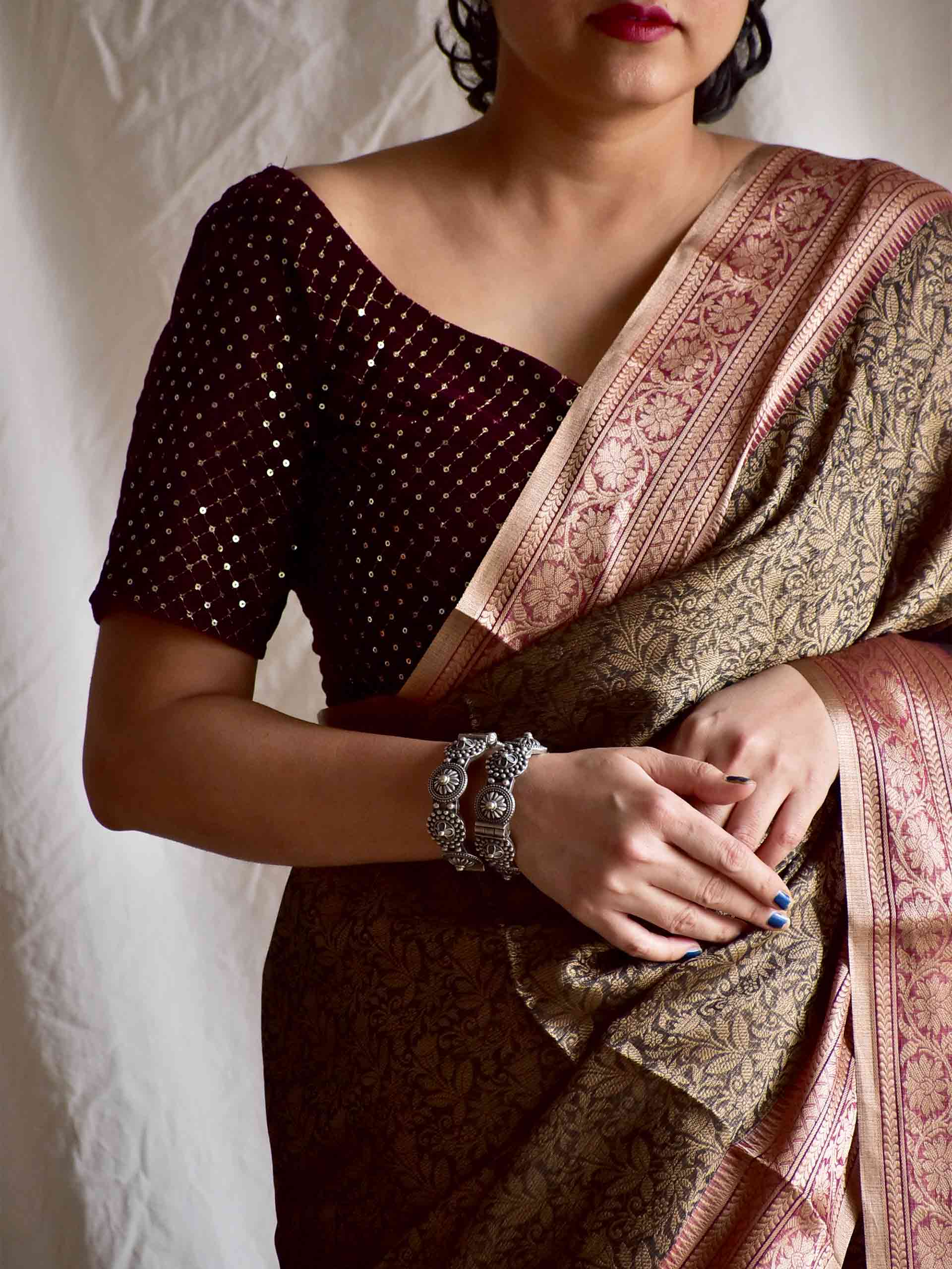 Ghata - kota silk Brocade saree