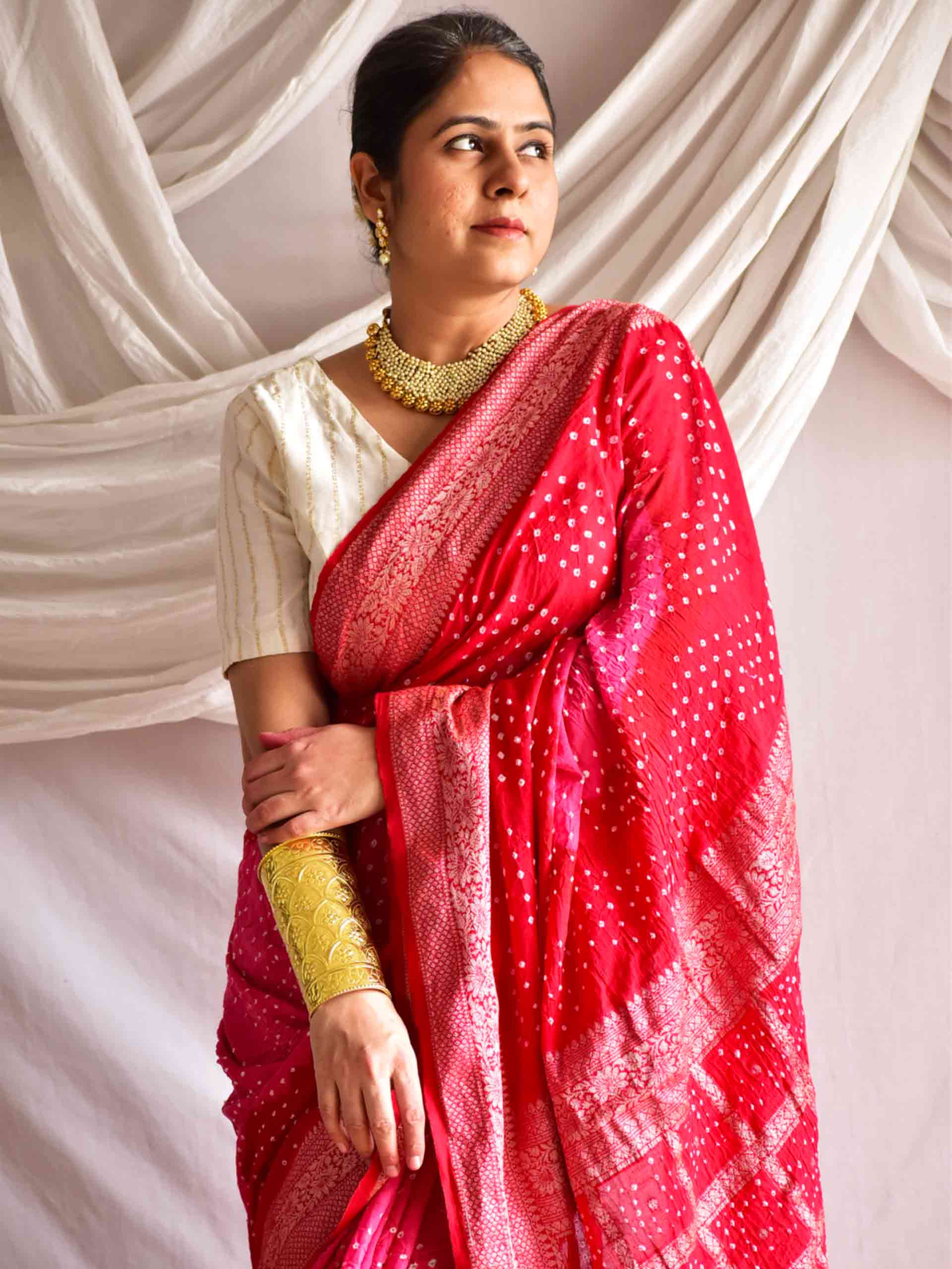 Lavanya -  Bandhej Saree