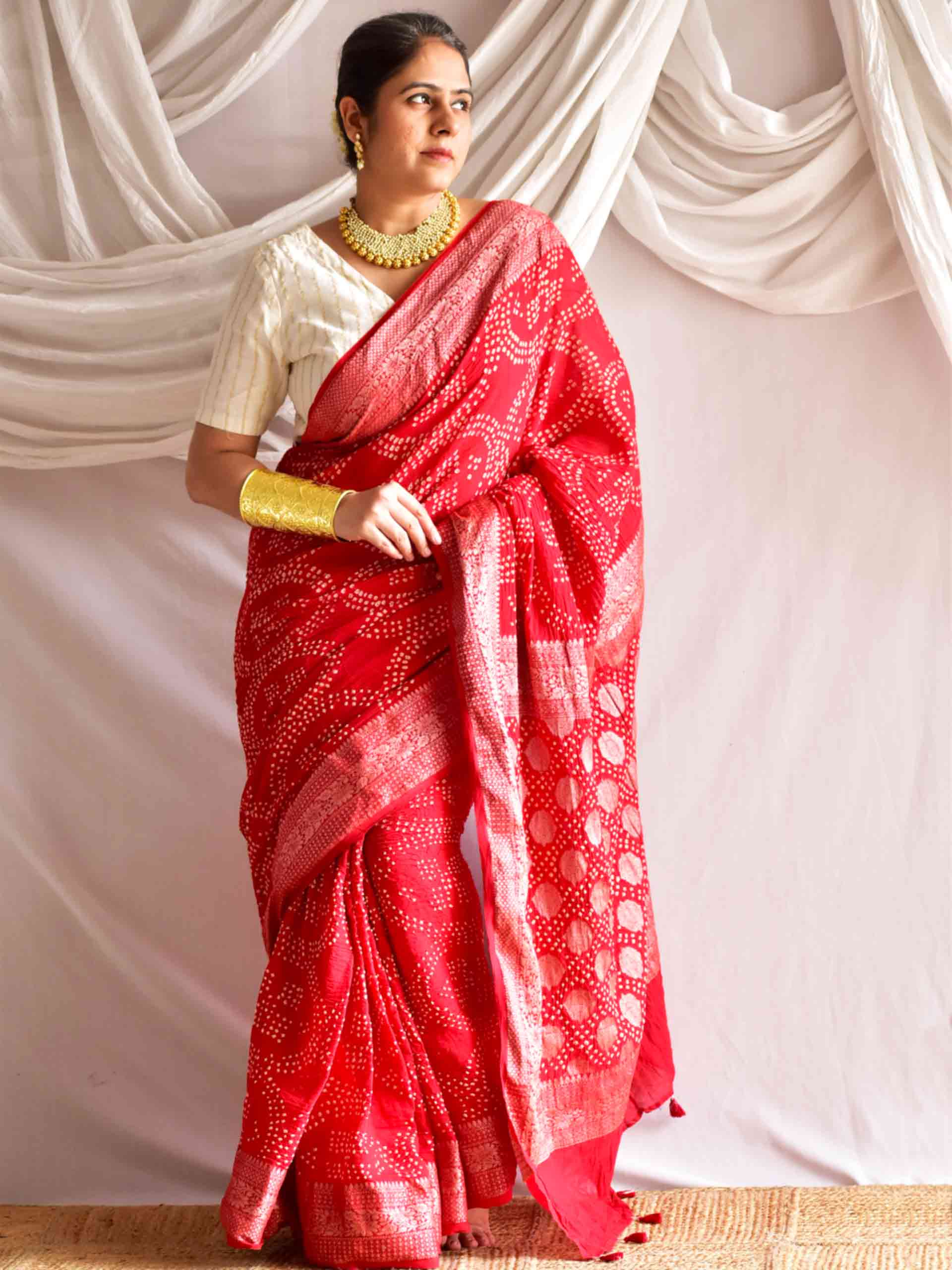 Laalima -  Bandhej Saree