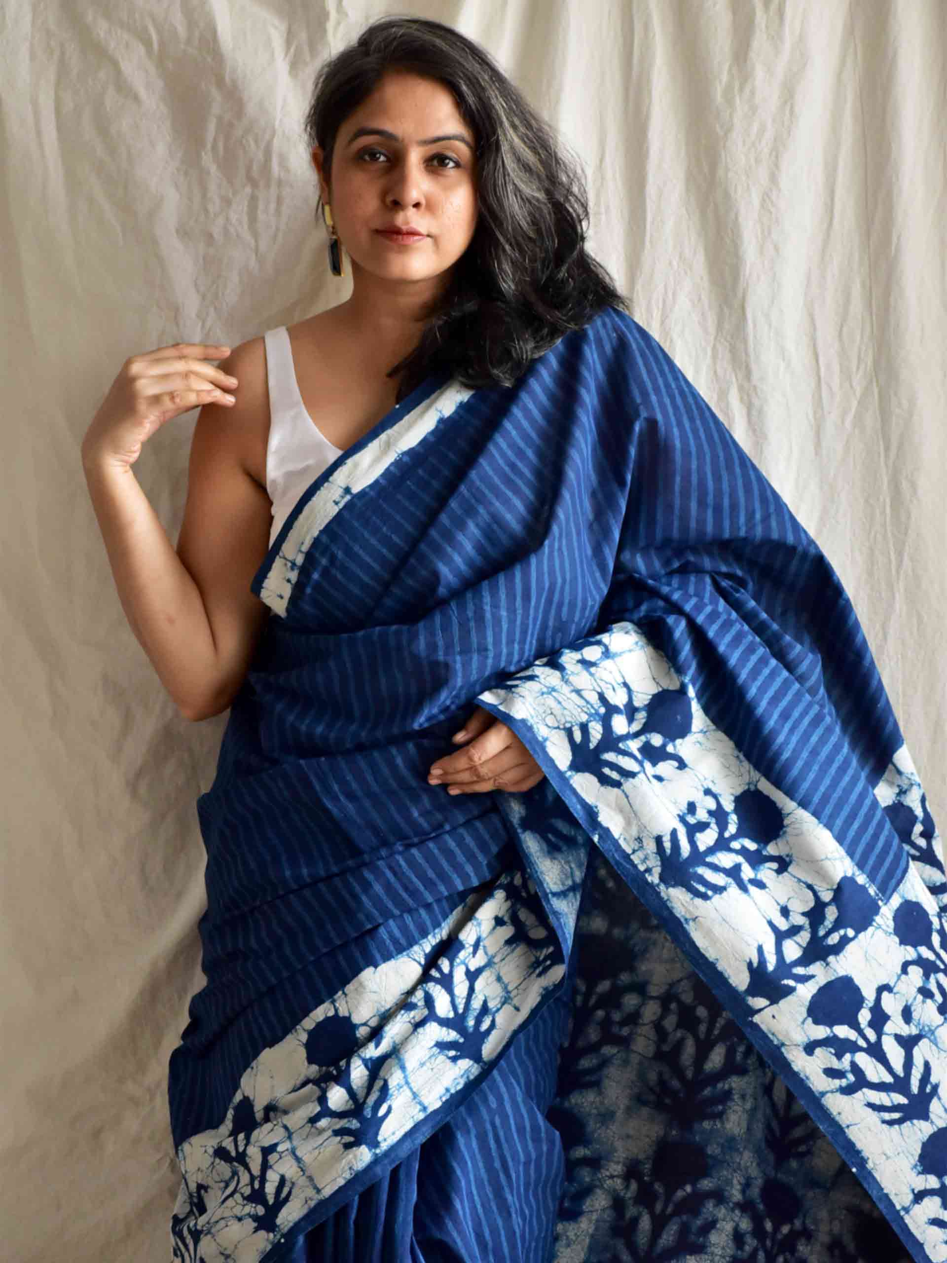 Medley - Dabu cotton saree