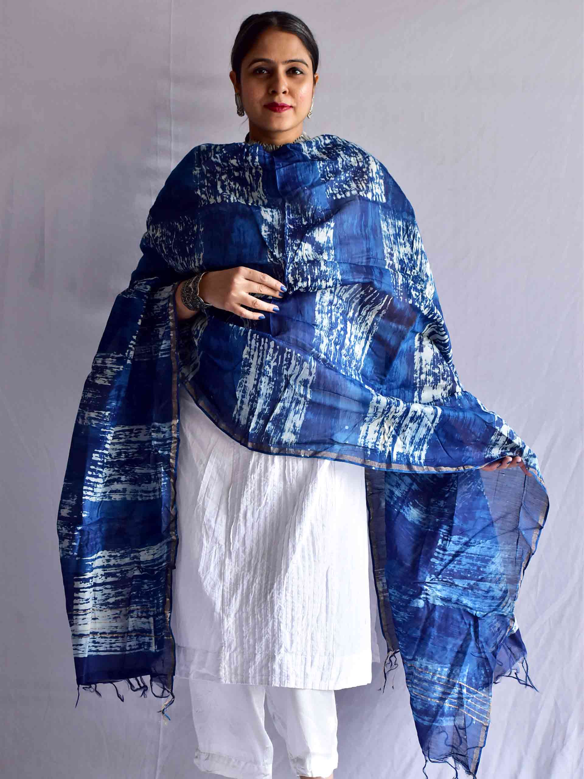 BARF - chanderi silk Dupatta