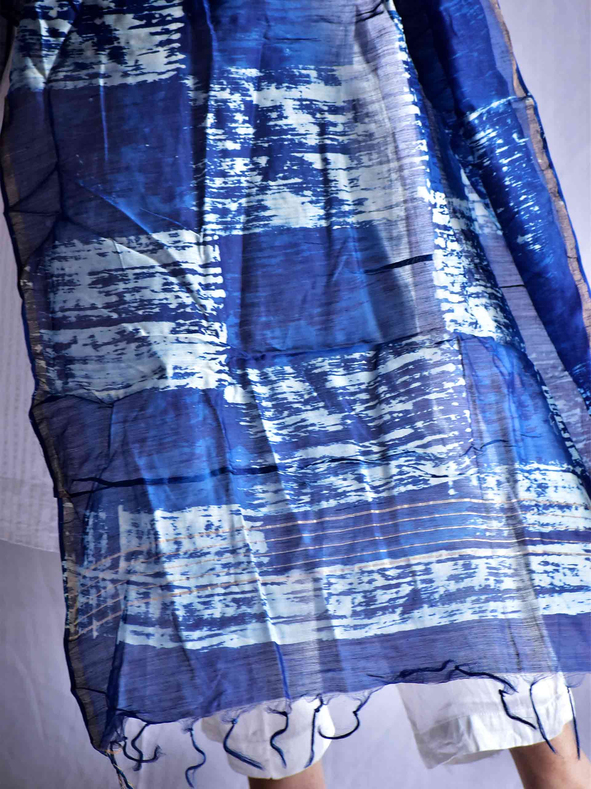 BARF - chanderi silk Dupatta