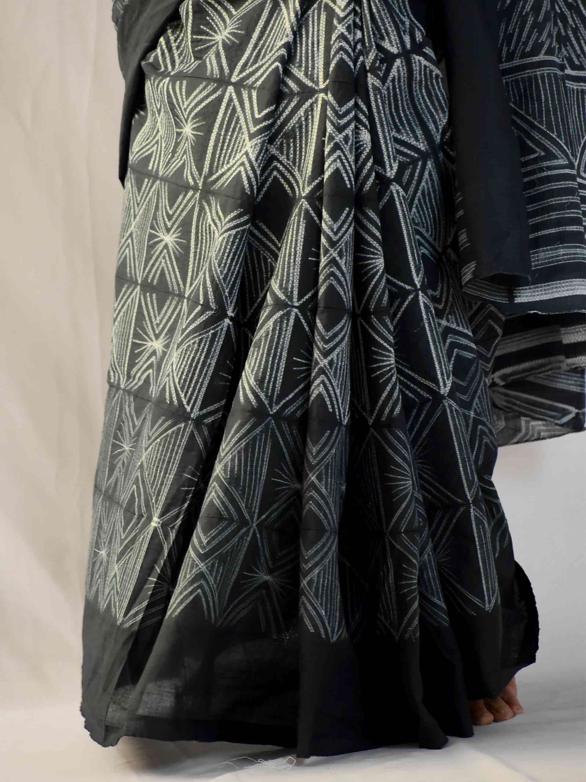 UD002 - Shibori mul saree