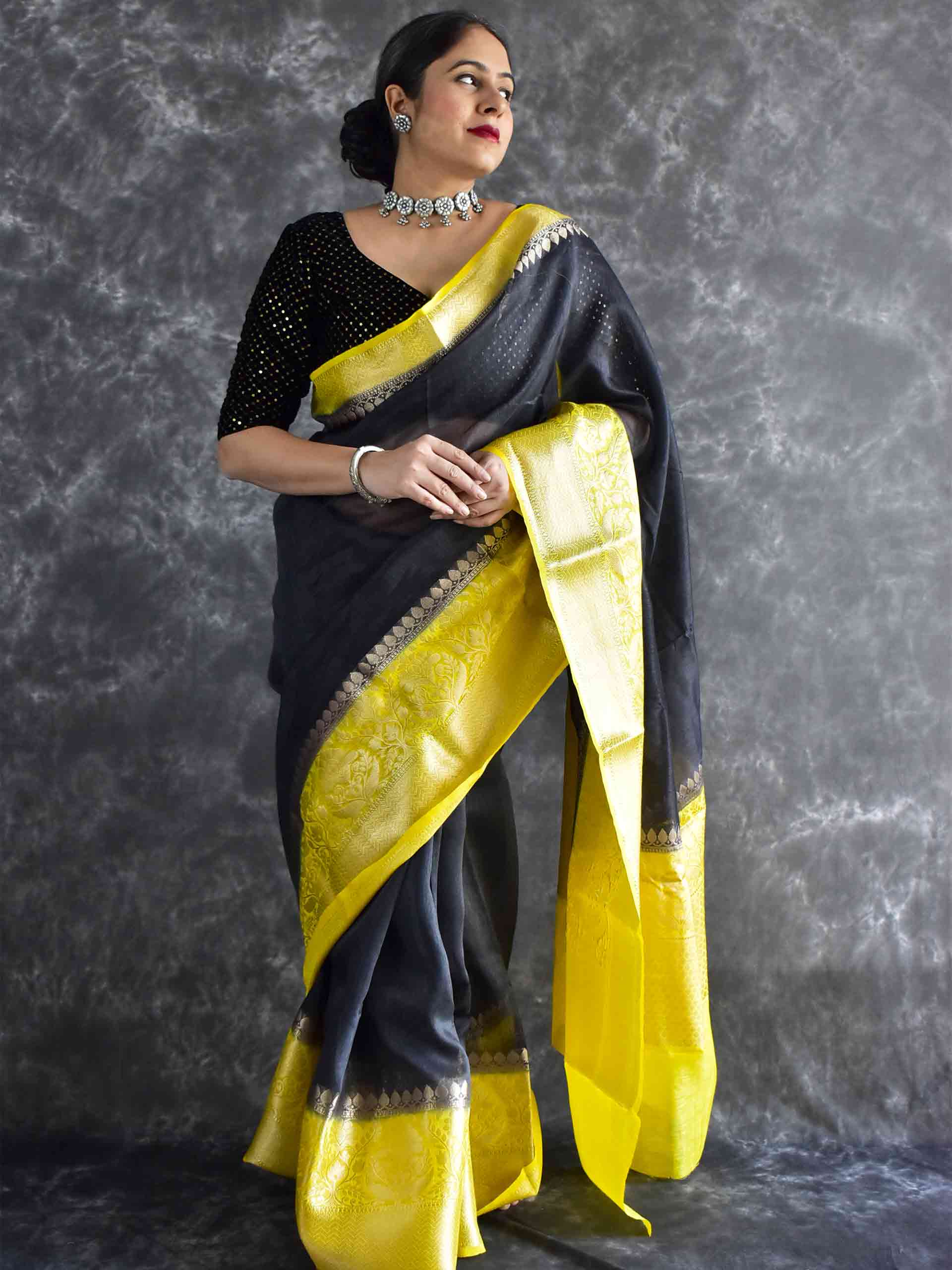 Gold mine - silk saree