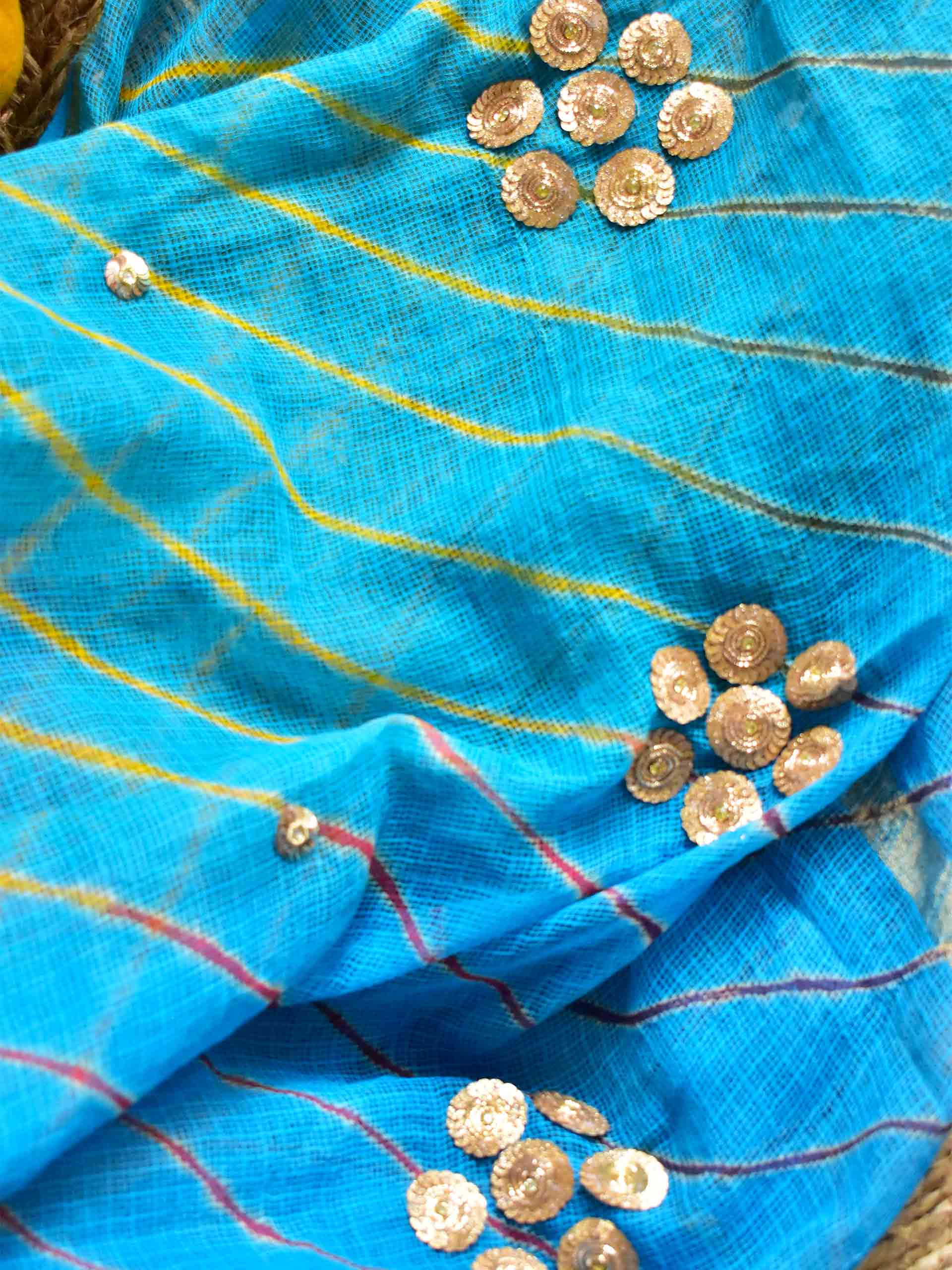 Sindhara - leheriya sequin Kota Doria Dupatta