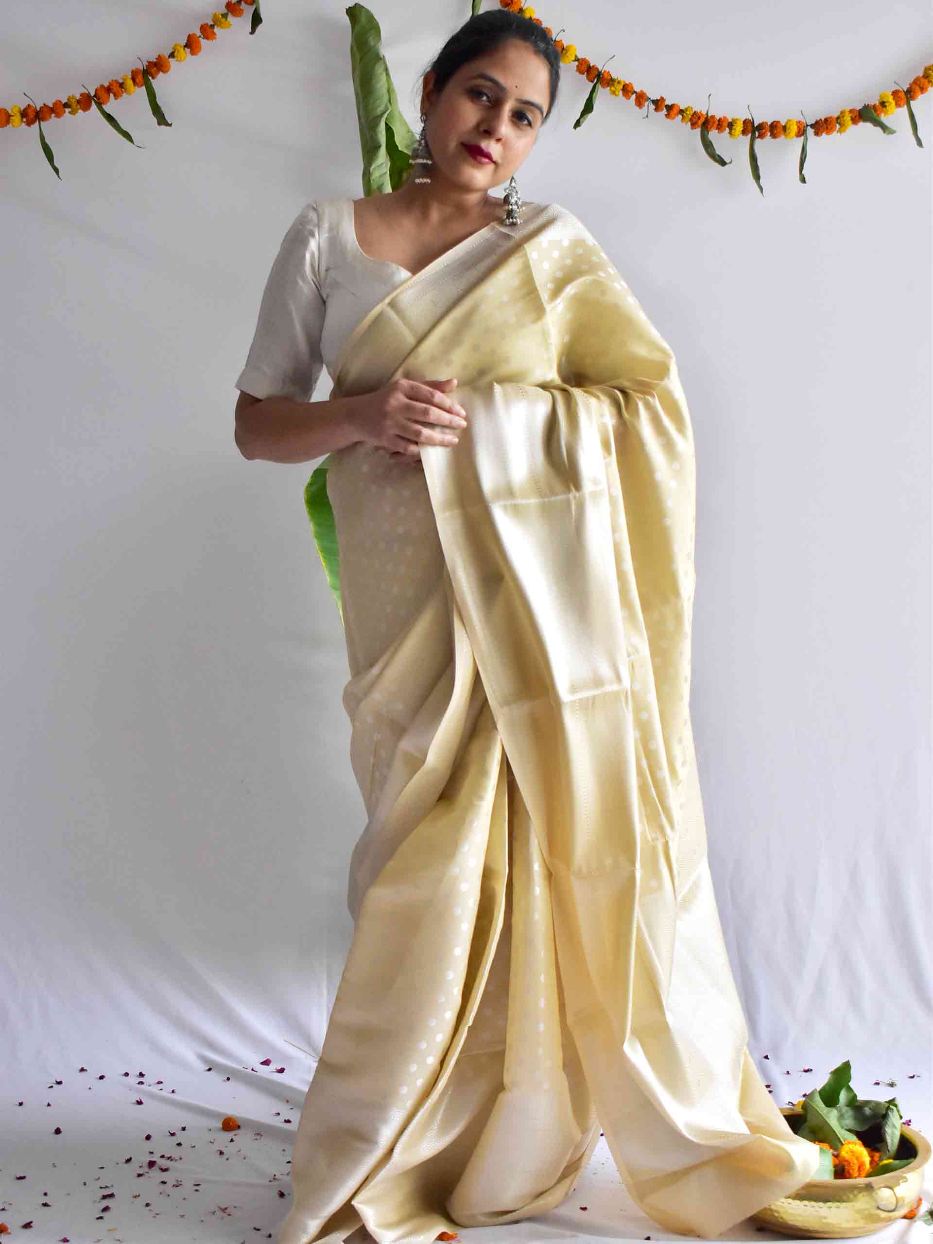 warm silk saree