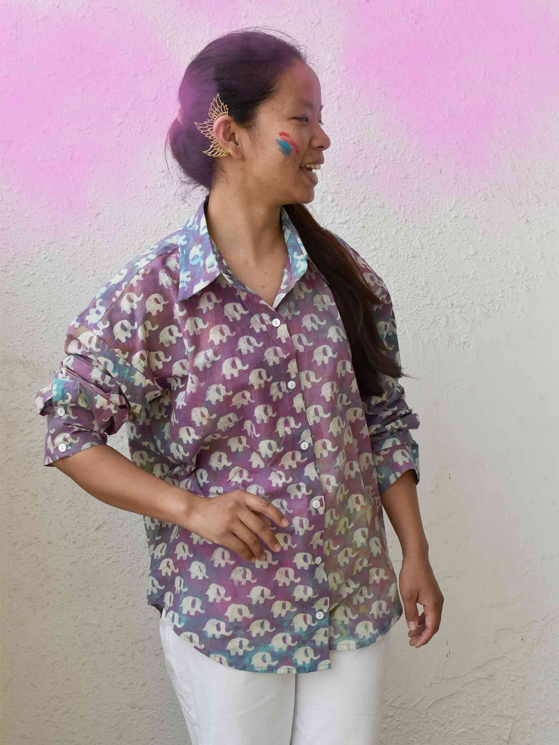 Rangon ka hungama - Holi Printed oversized Shirt