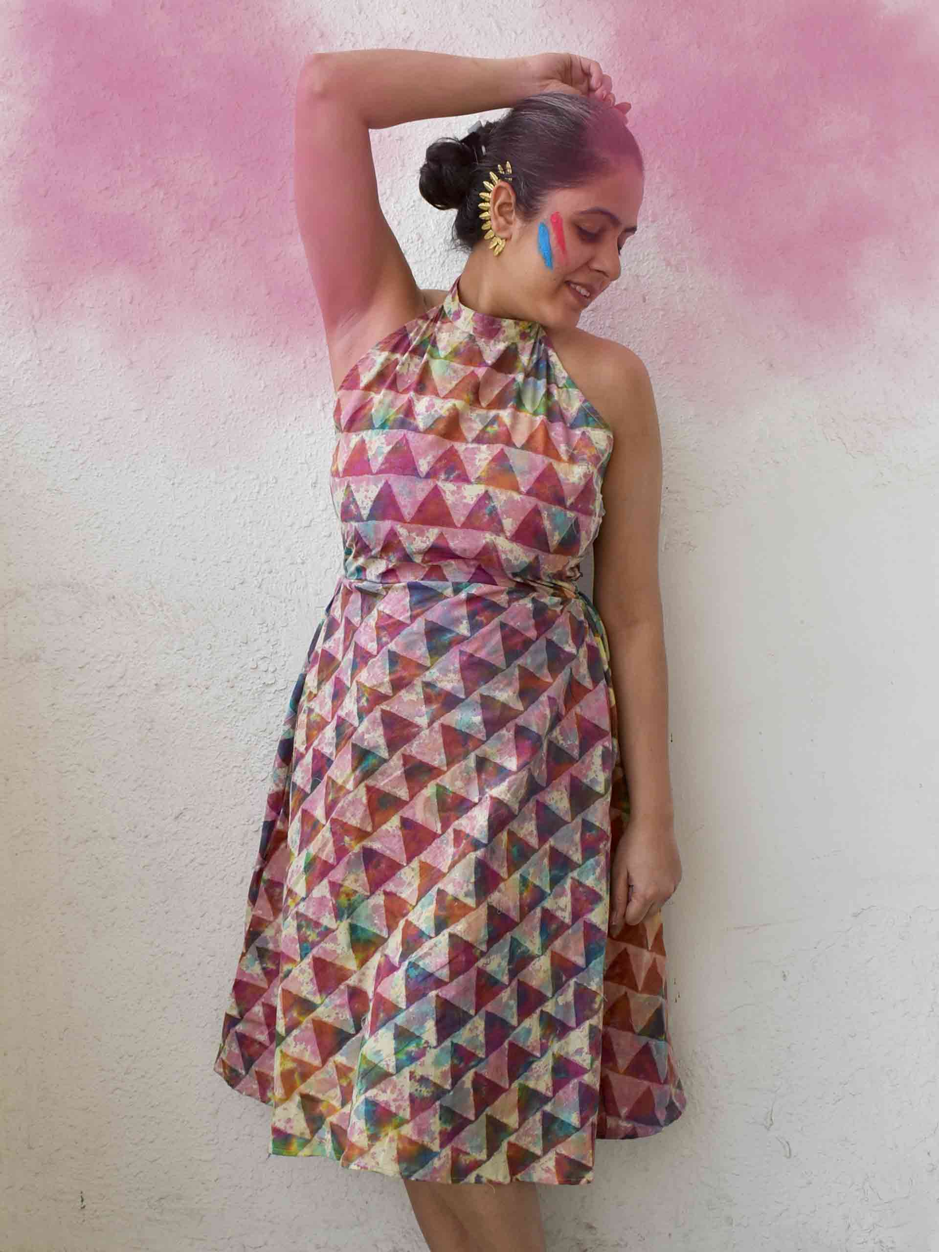 Hungama - Holi printed cotton dress
