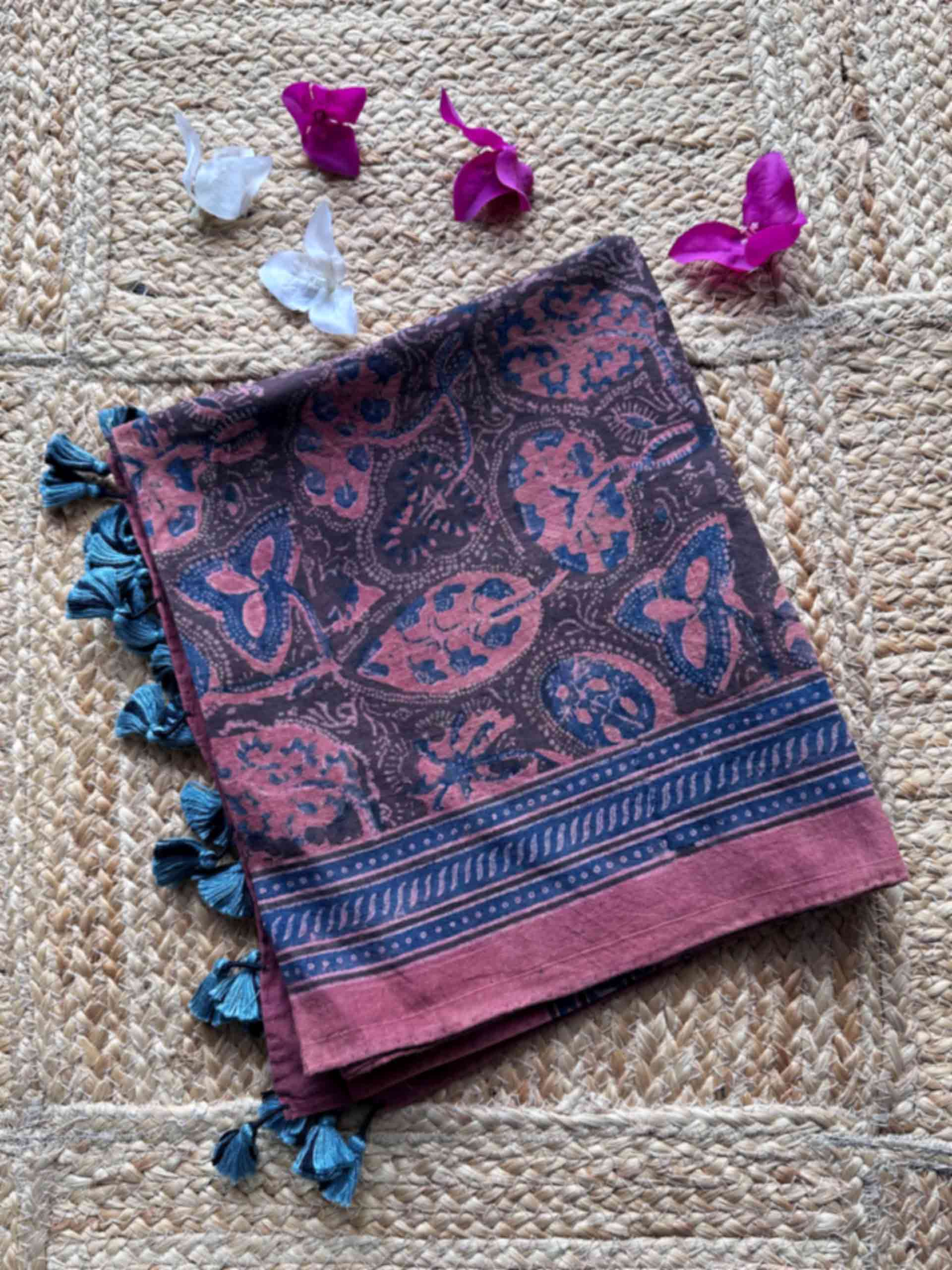 Shankha - Ajrakh Cotton stole