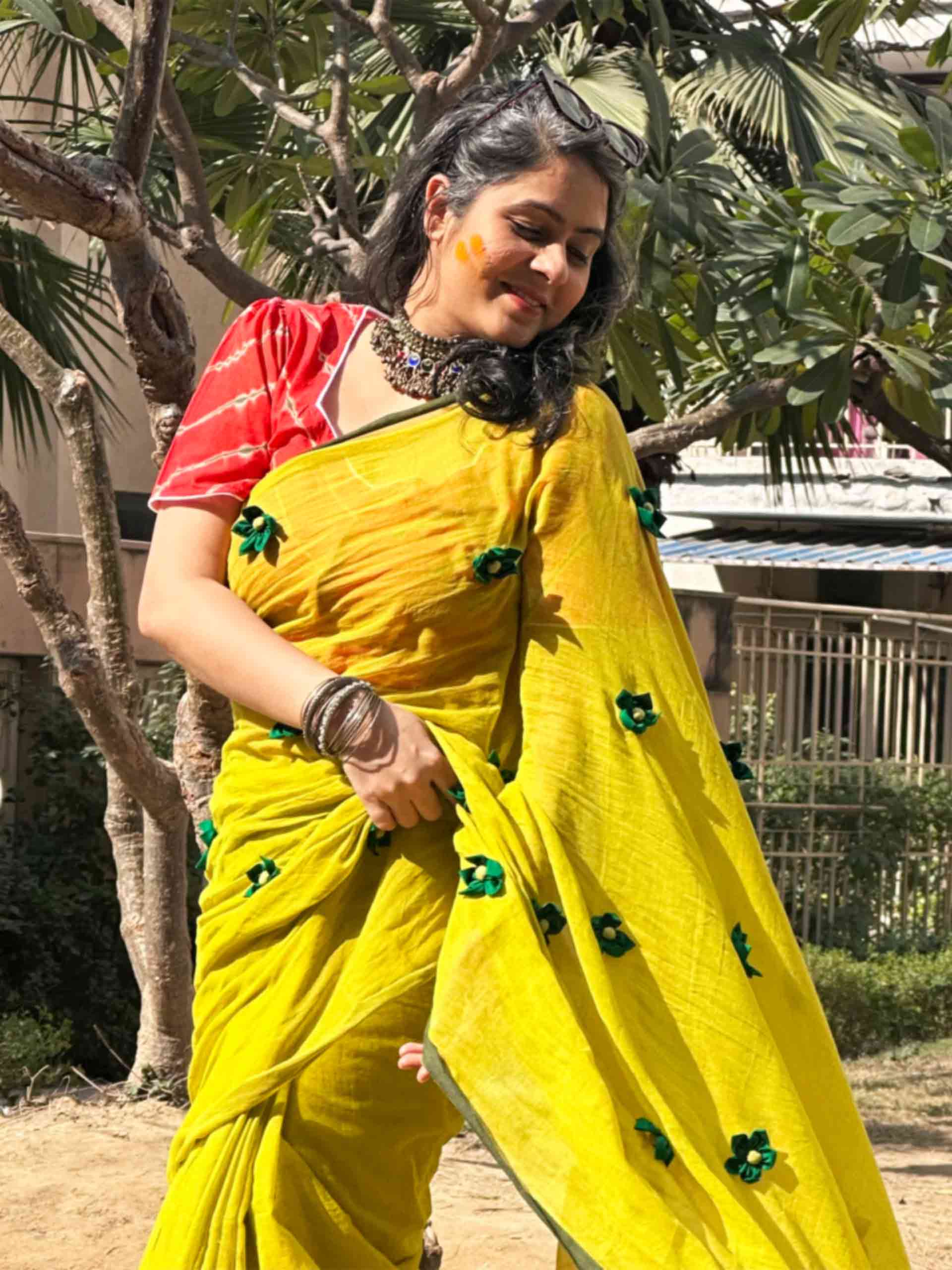 Gulbahar- mul cotton saree