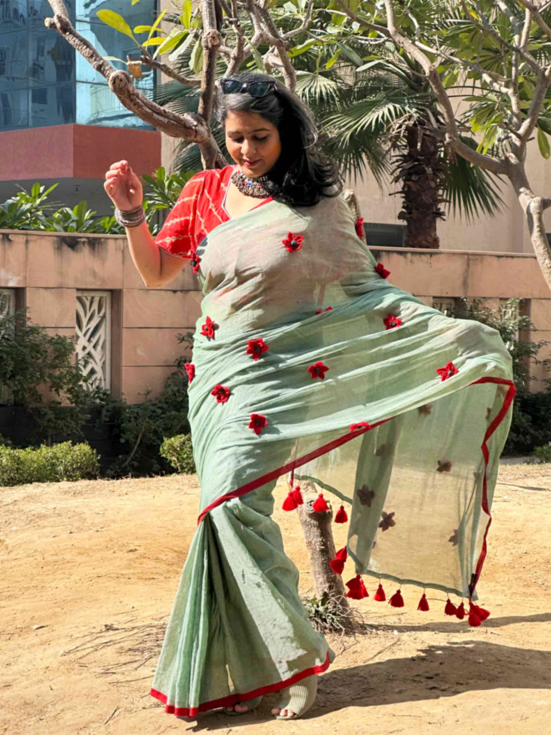 Gulnaar  - mul cotton saree