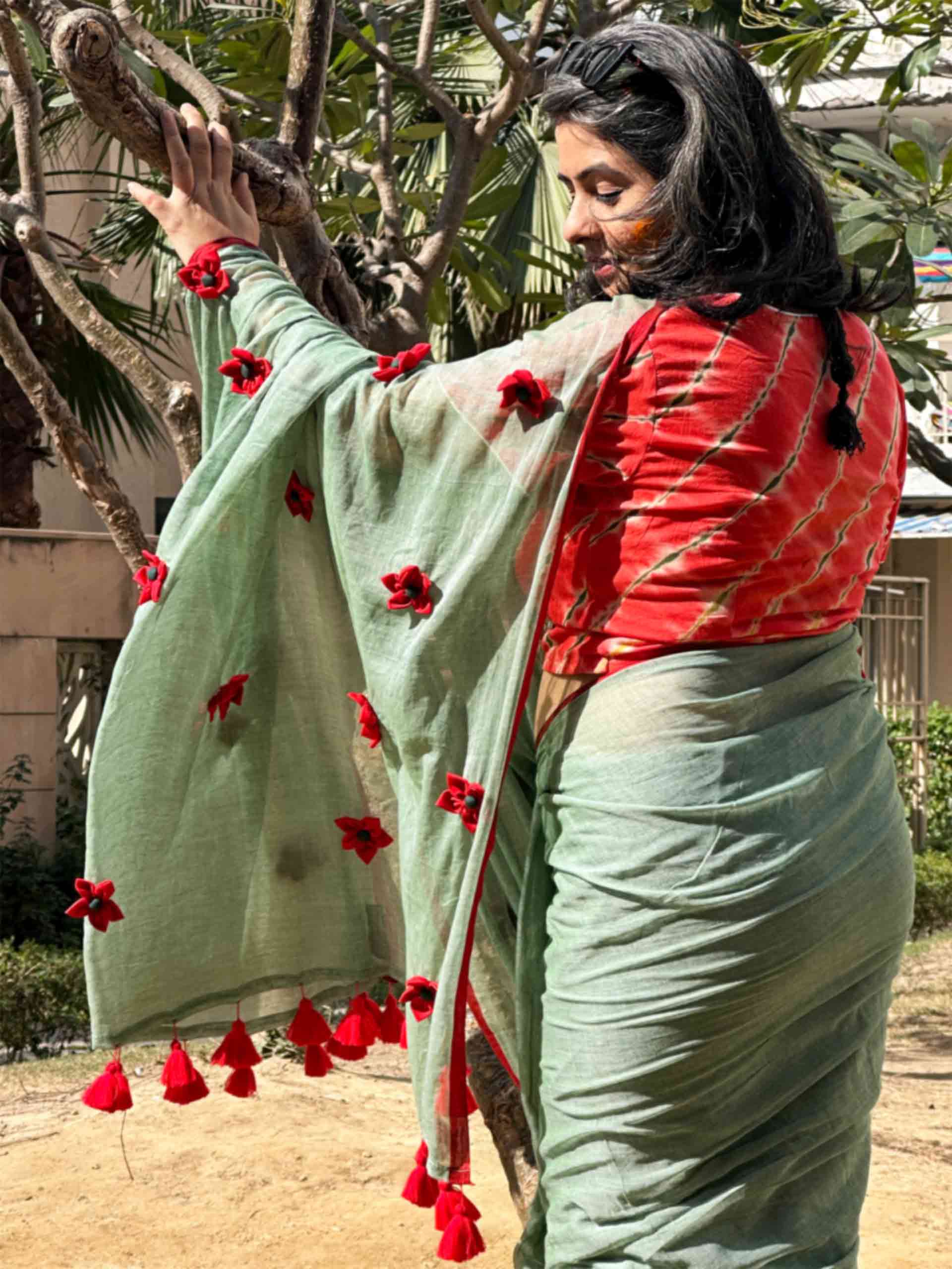 Gulnaar  - mul cotton saree