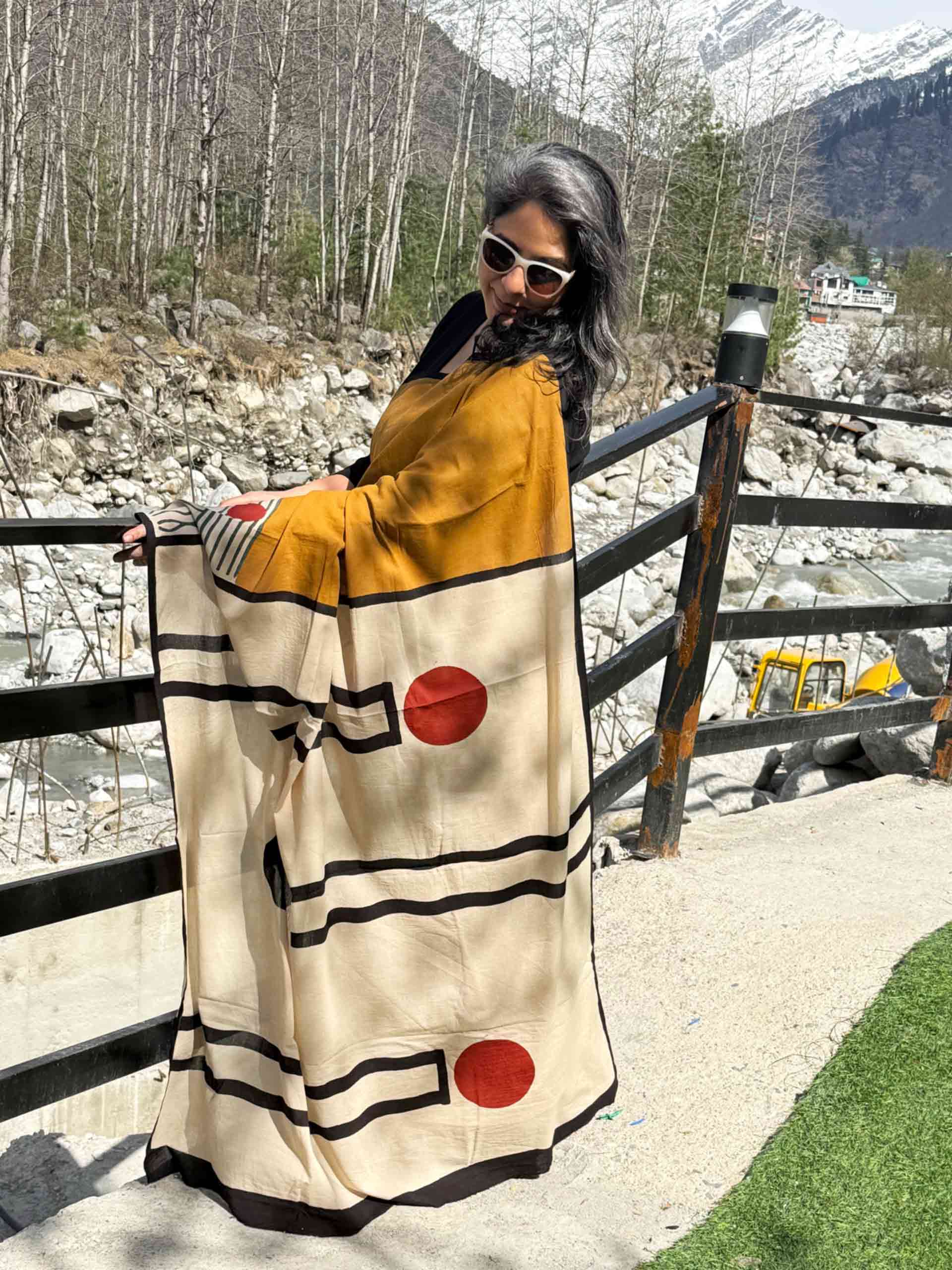 Surabhi - Dabu cotton saree