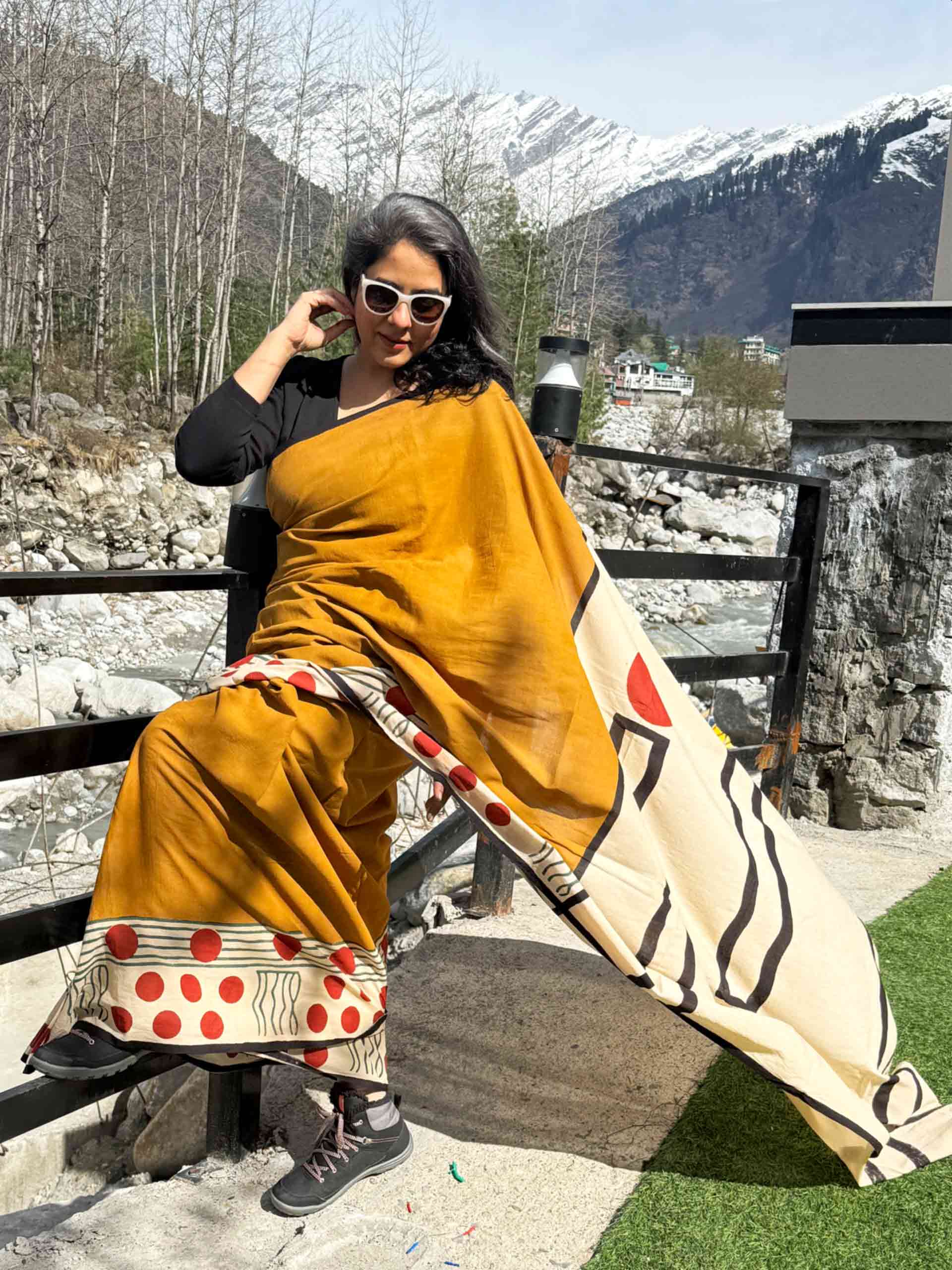 Surabhi - Dabu cotton saree