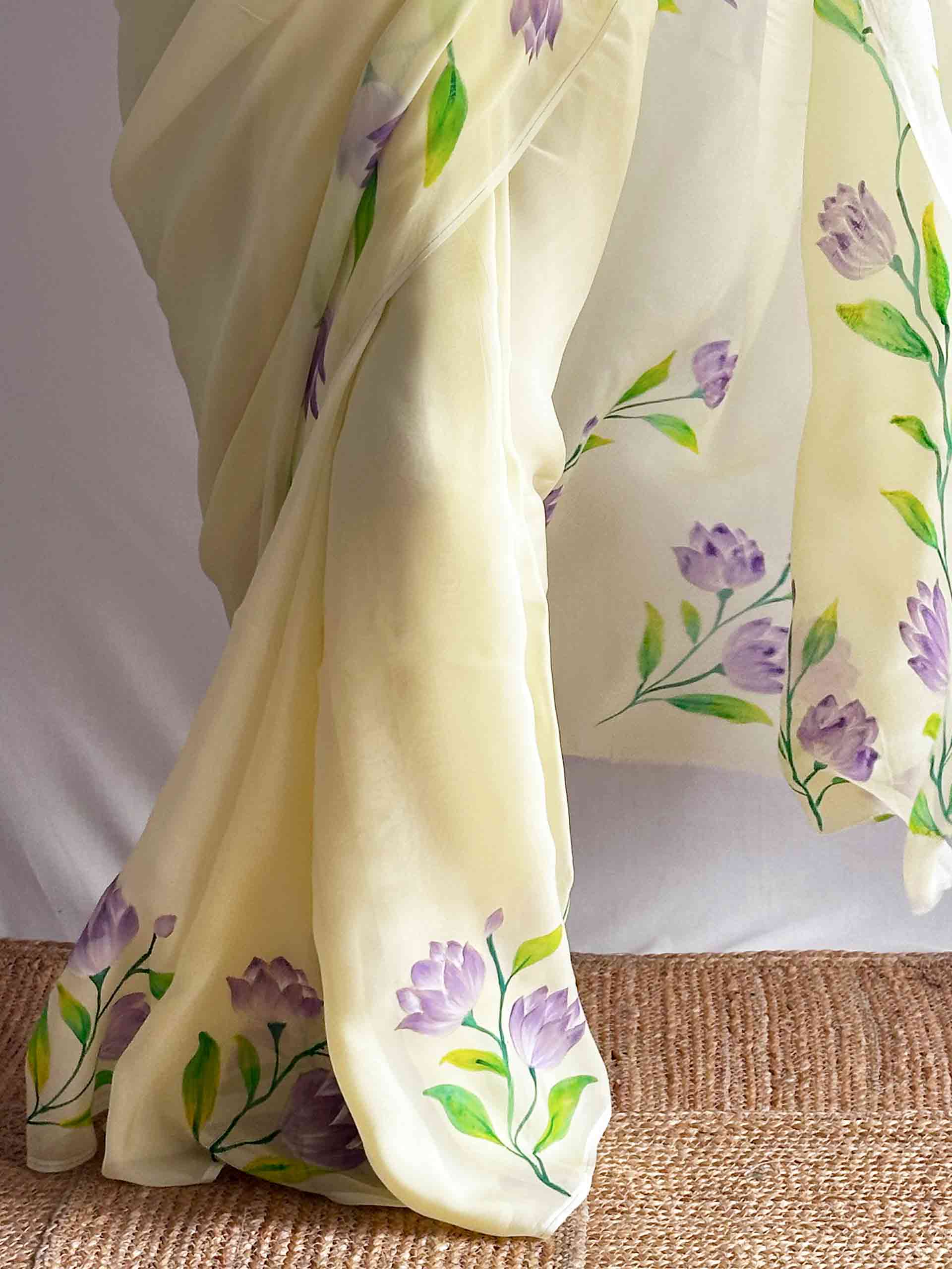 Neel Kamal - Hand print Organza saree