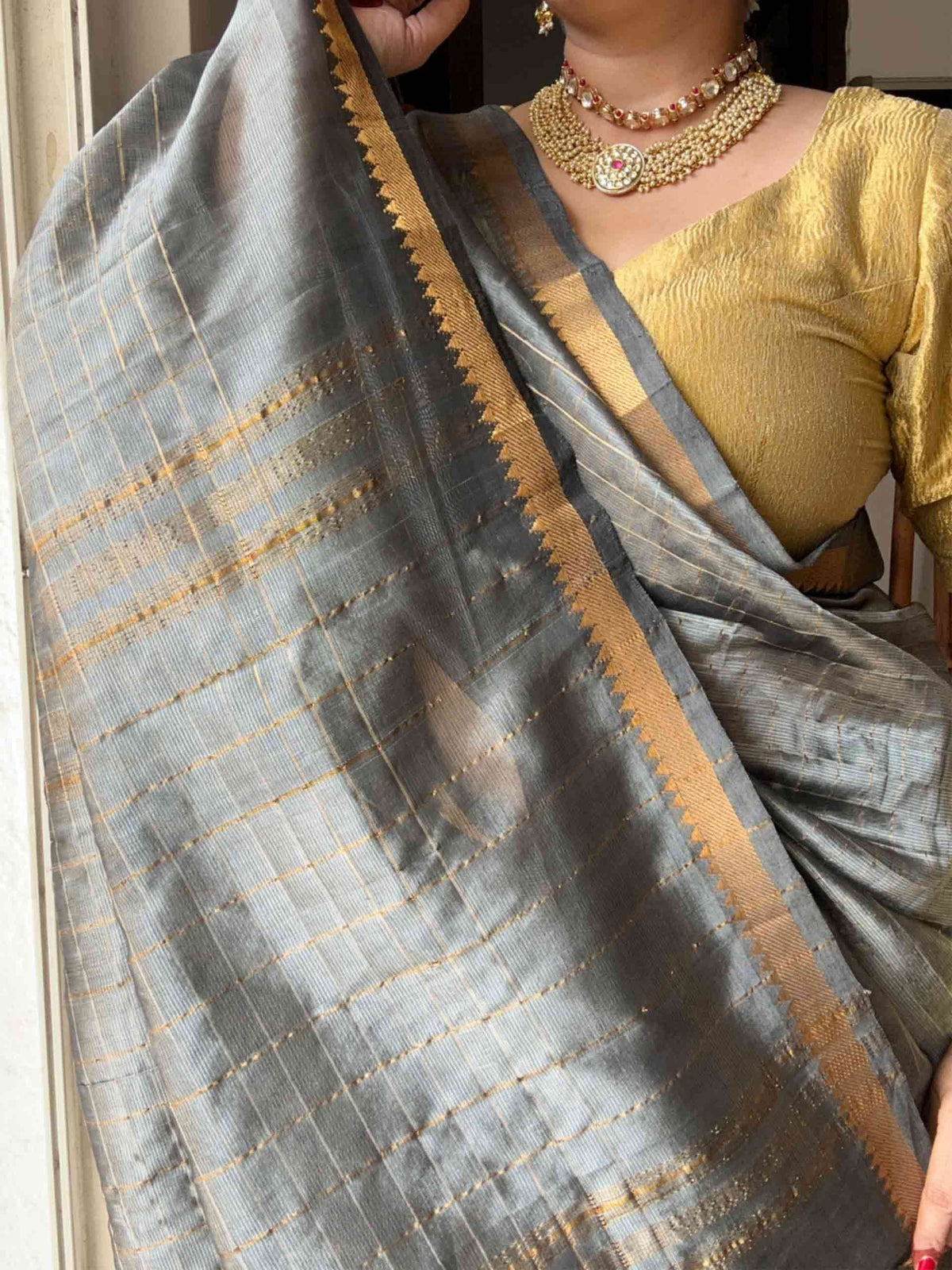 Megh - Mangalgiri Pattu Silk Saree