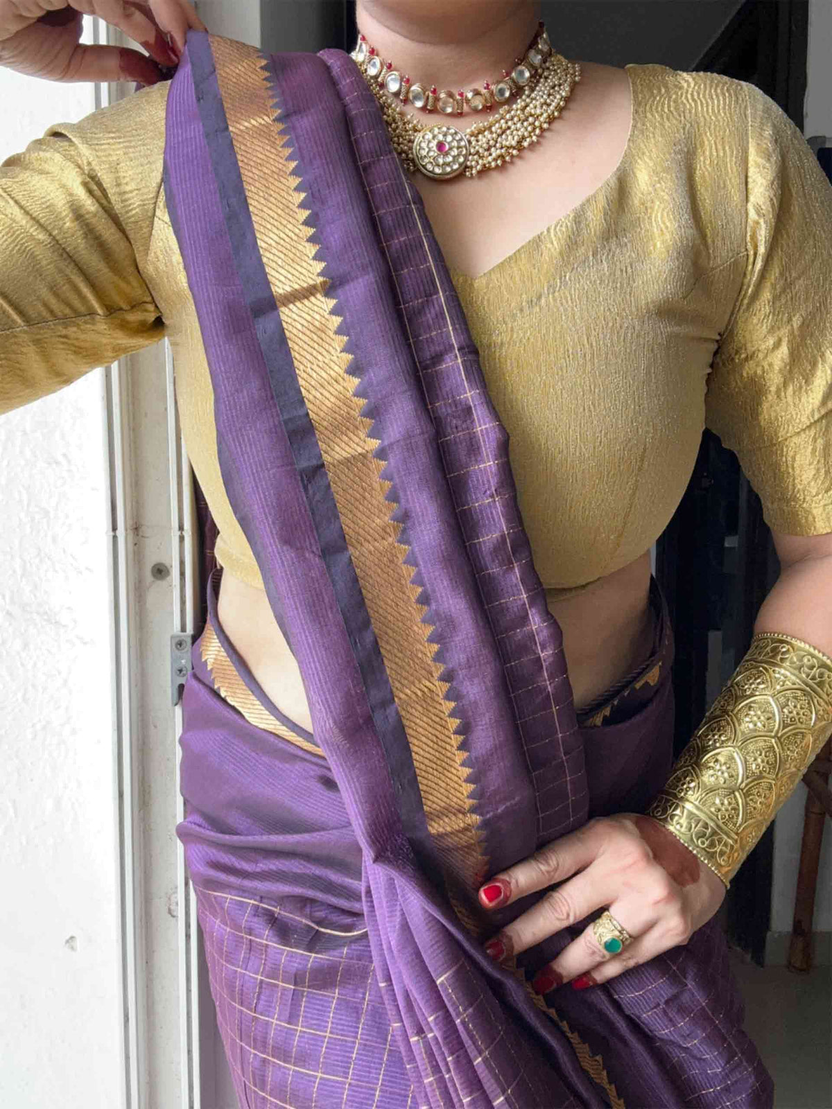 Neelambari - Mangalgiri Pattu Silk Saree