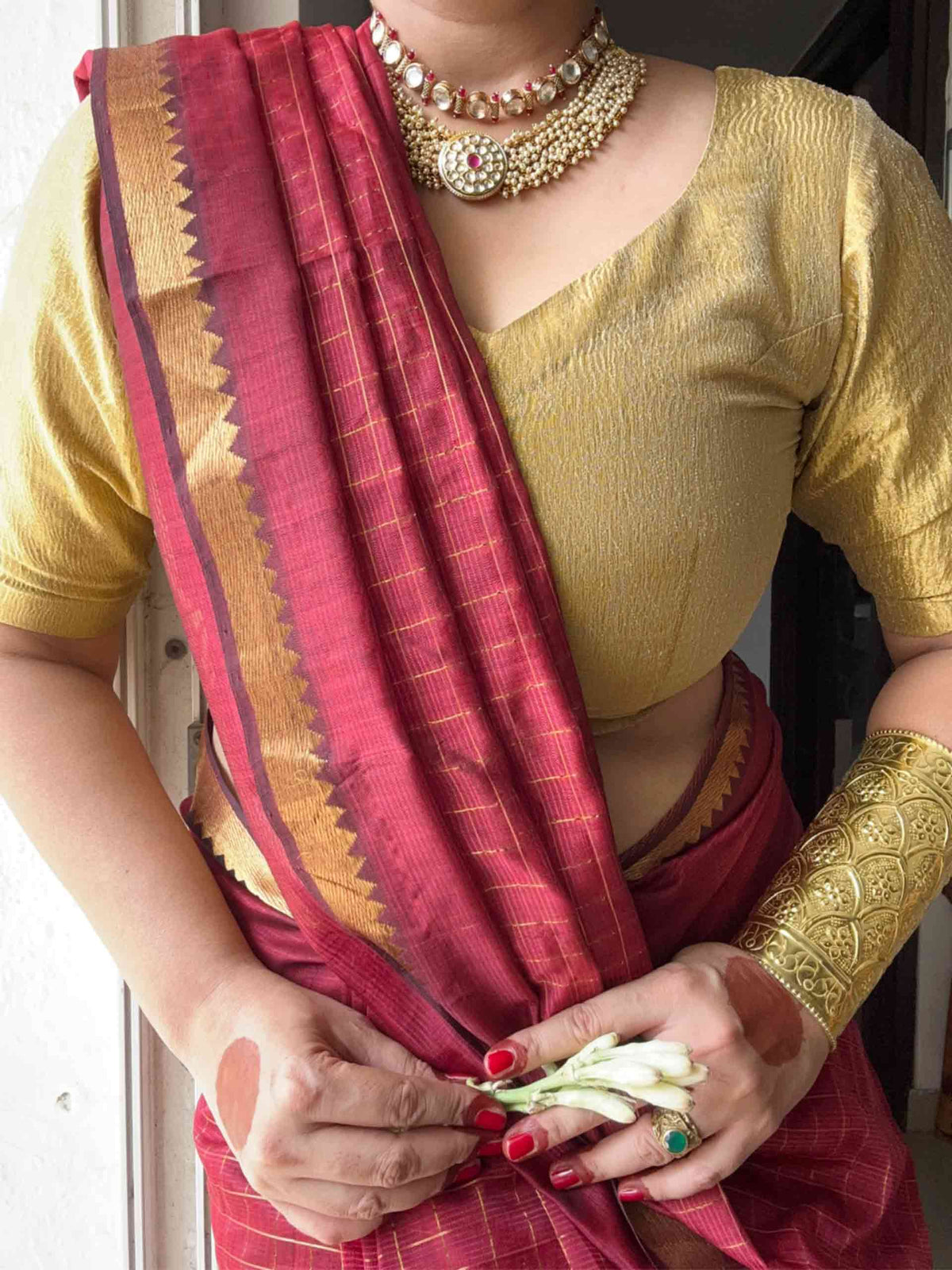 Gulnaar - Mangalgiri Pattu Silk Saree