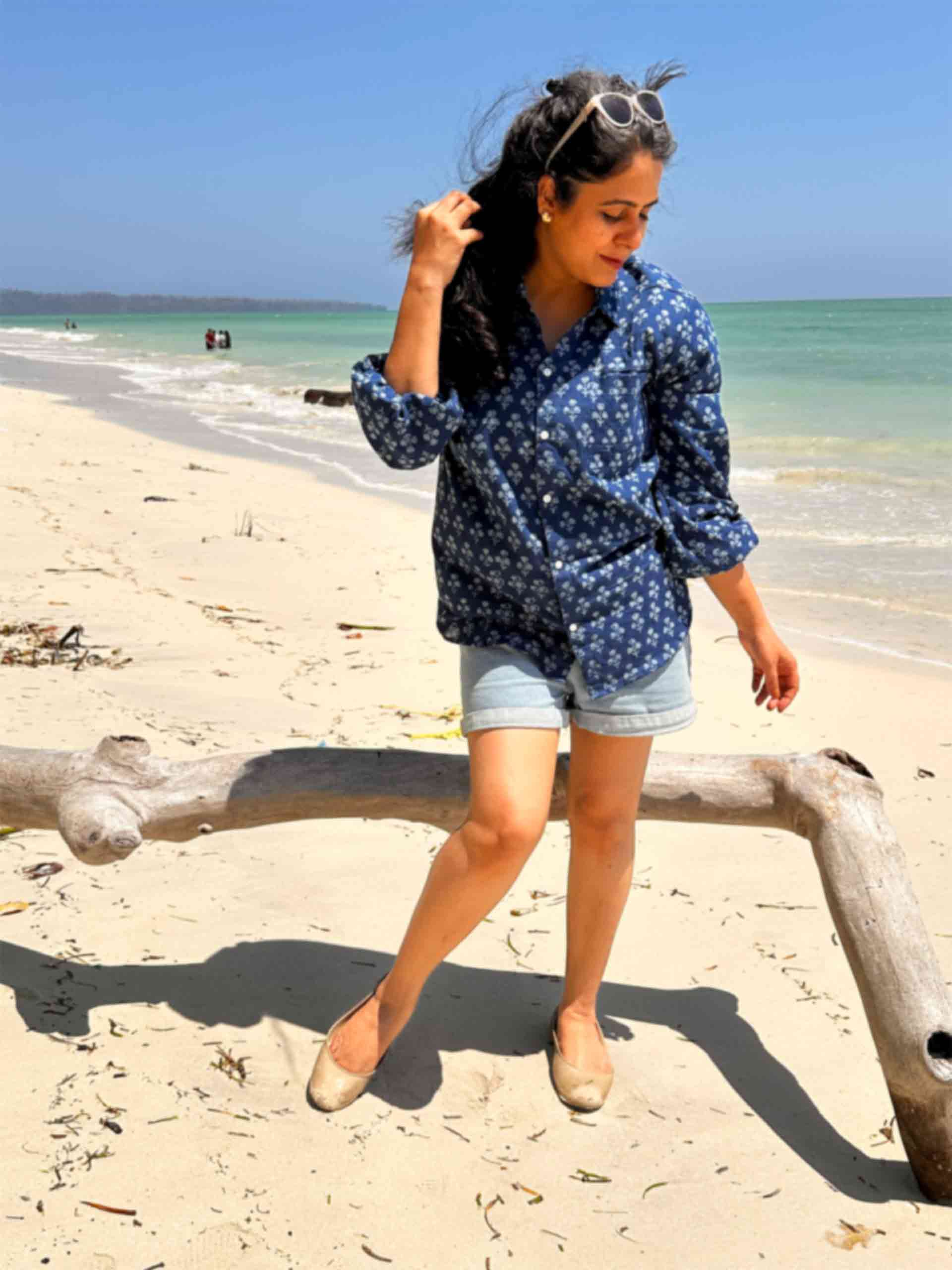 Melora - Dabu hand block printed shirt