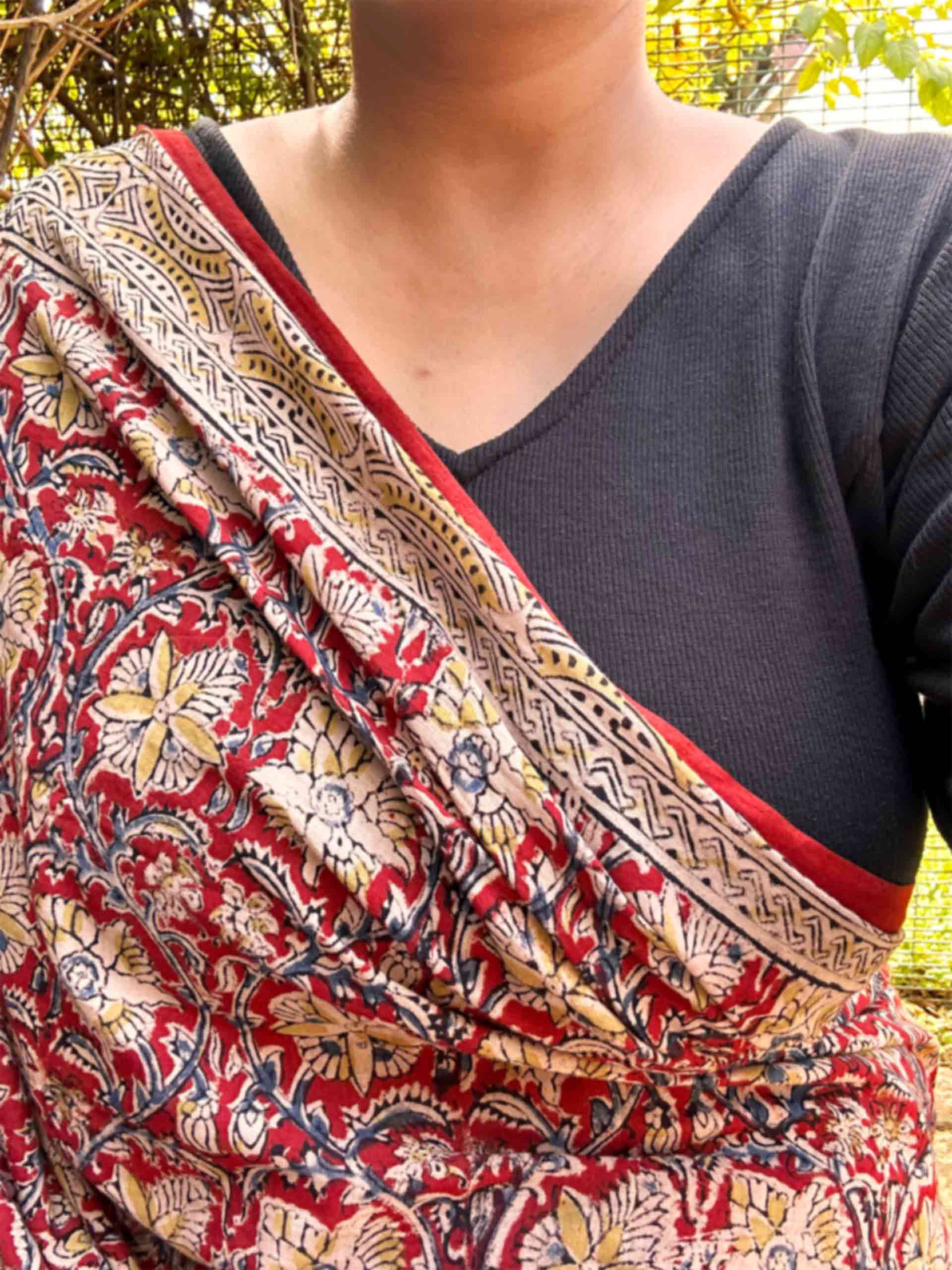 Phulwari - kalamkari printed saree