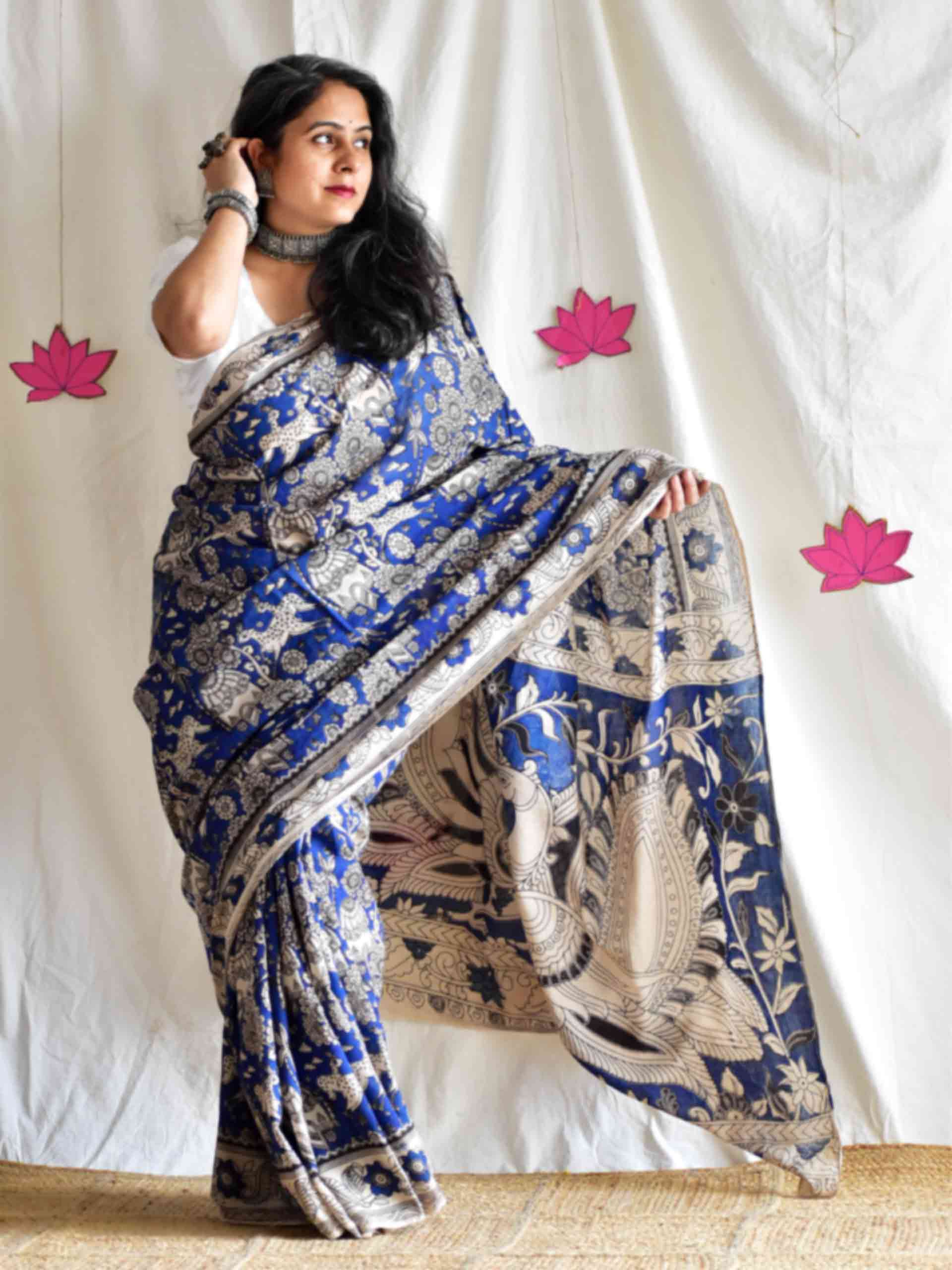 Ambar - kalamkari printed saree