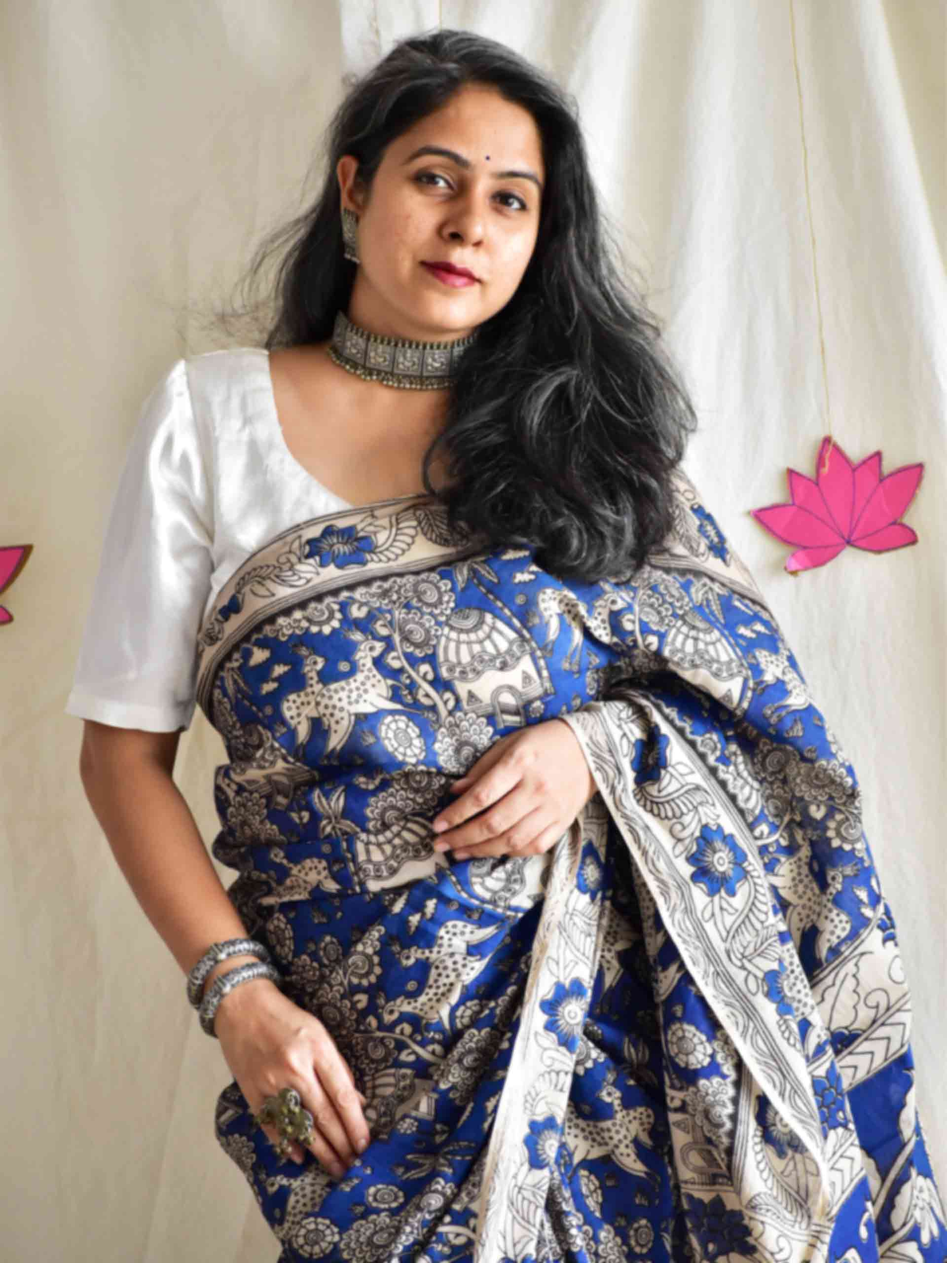 Ambar - kalamkari printed saree