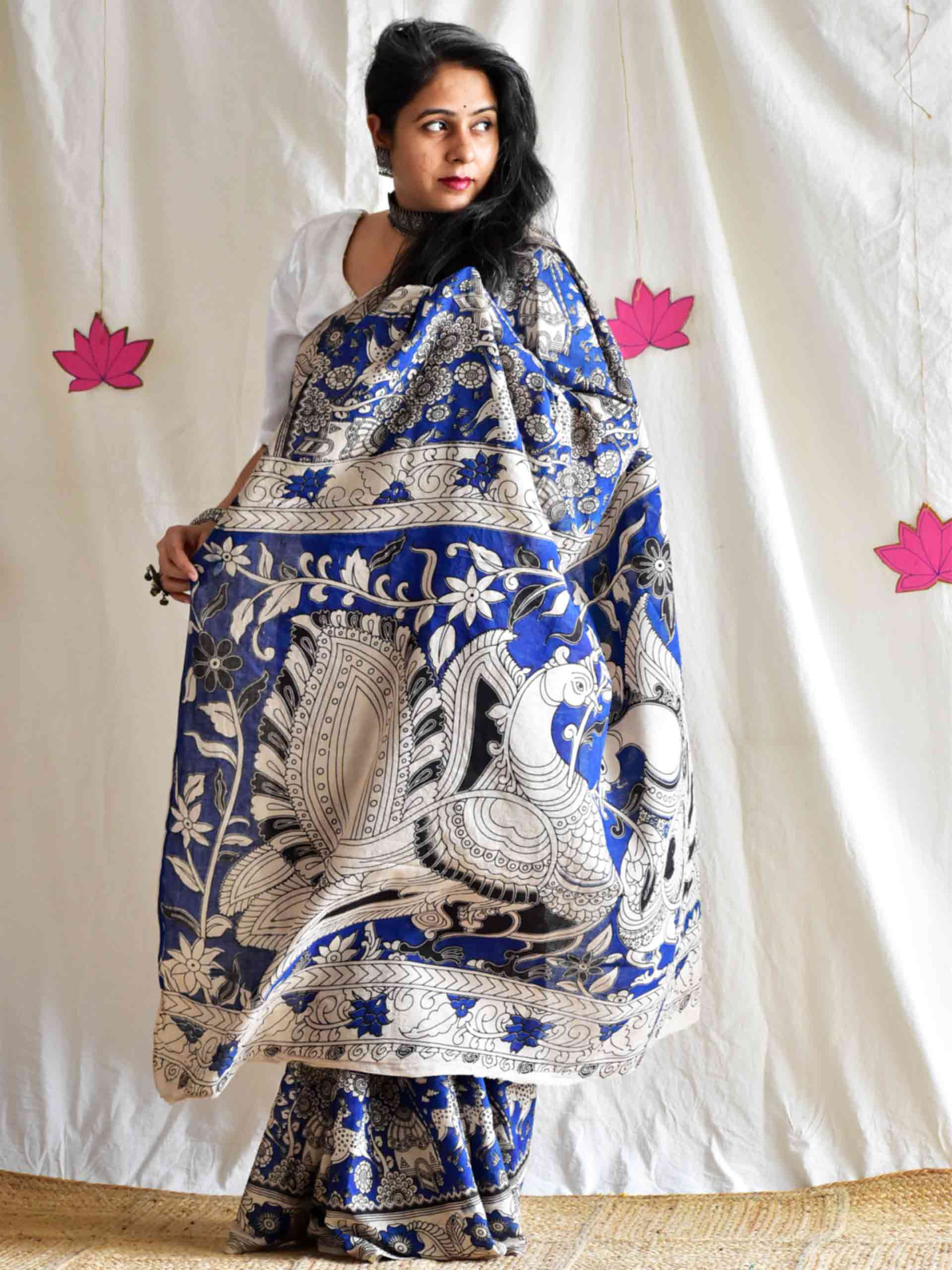 Ambar - kalamkari printed saree