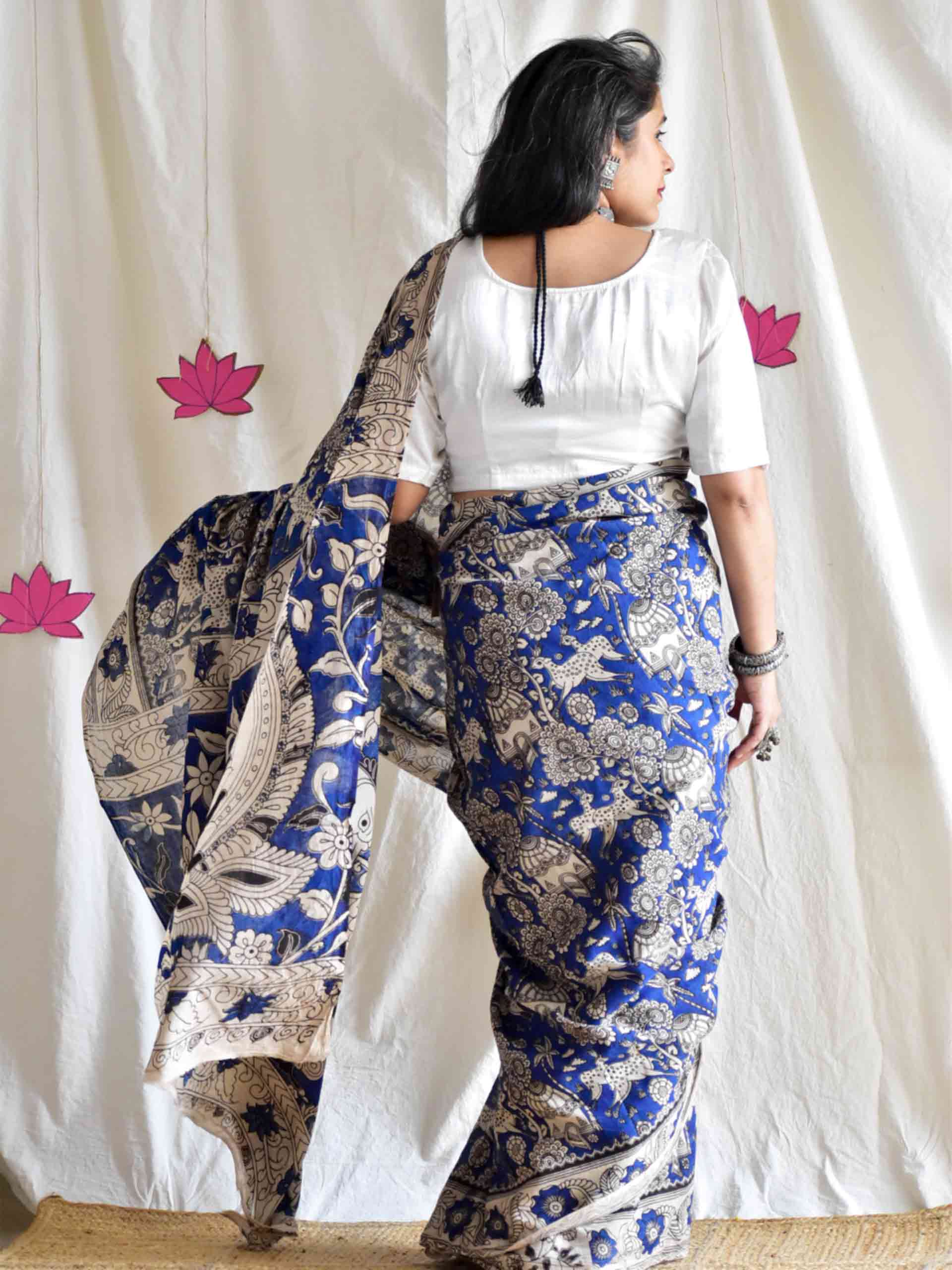 Ambar - kalamkari printed saree
