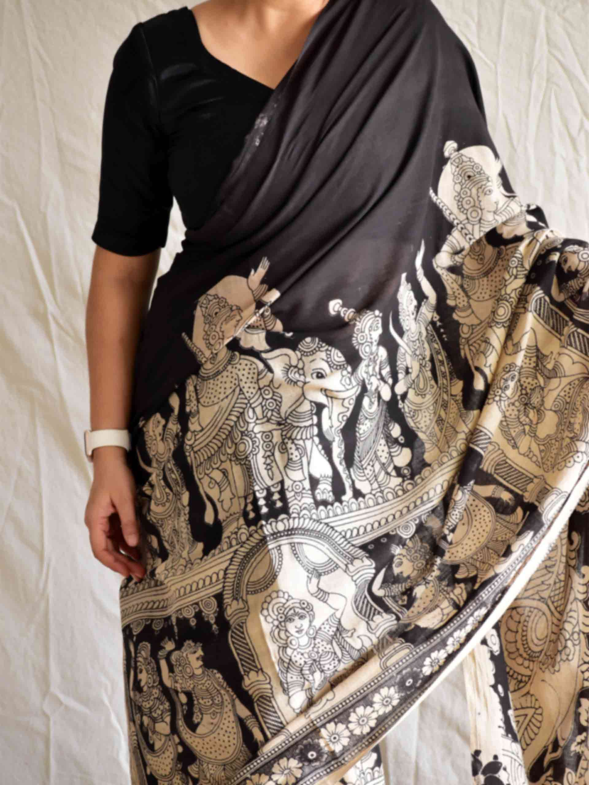 Baraat - kalamkari printed saree