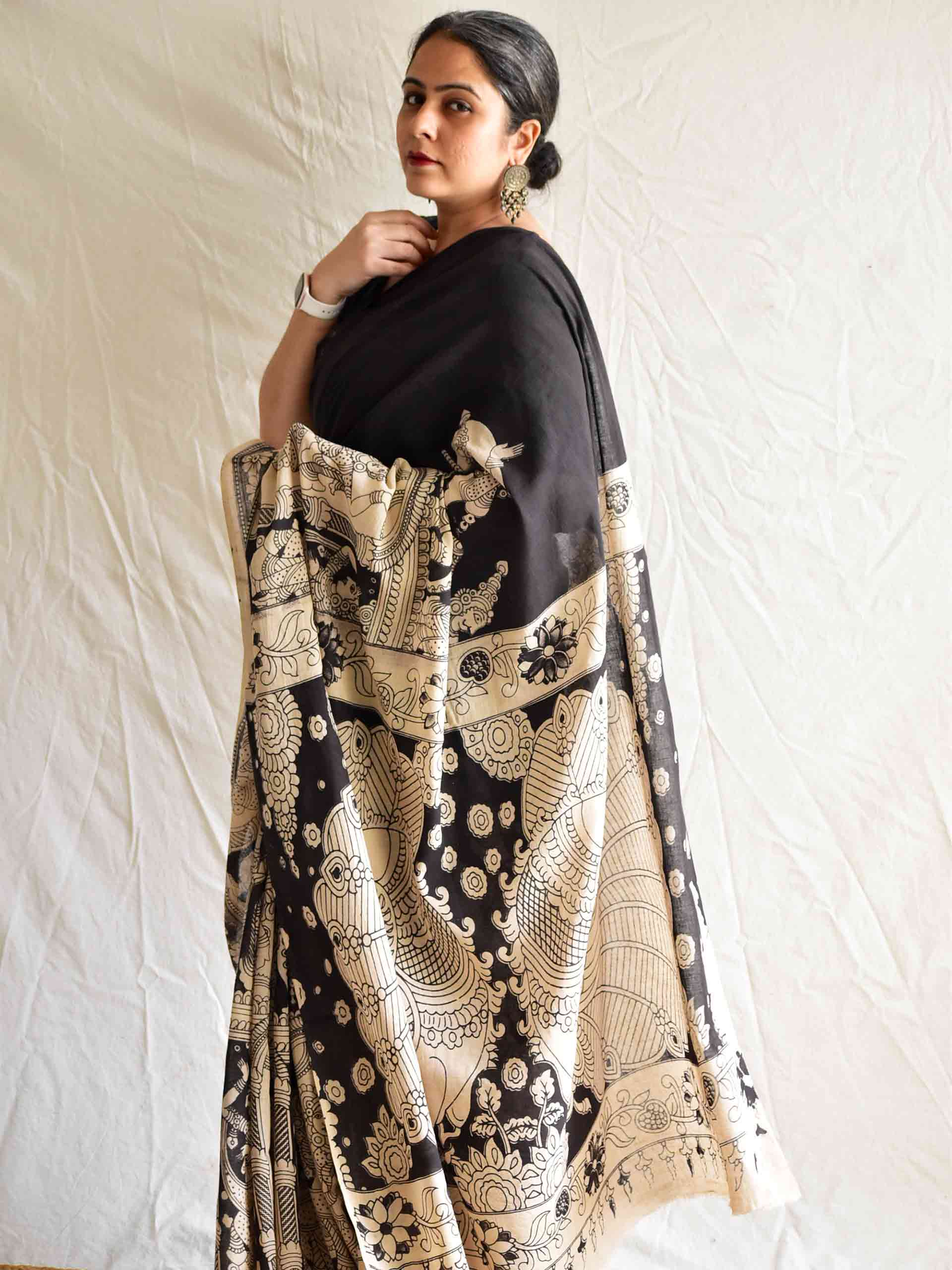 Baraat - kalamkari printed saree