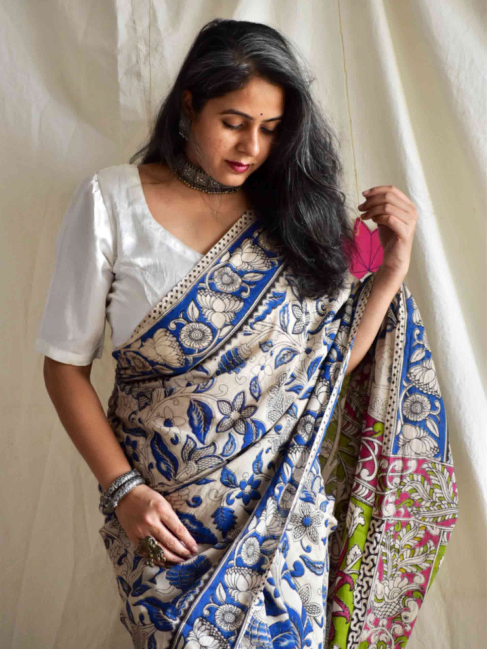 Swaraagini - kalamkari printed saree