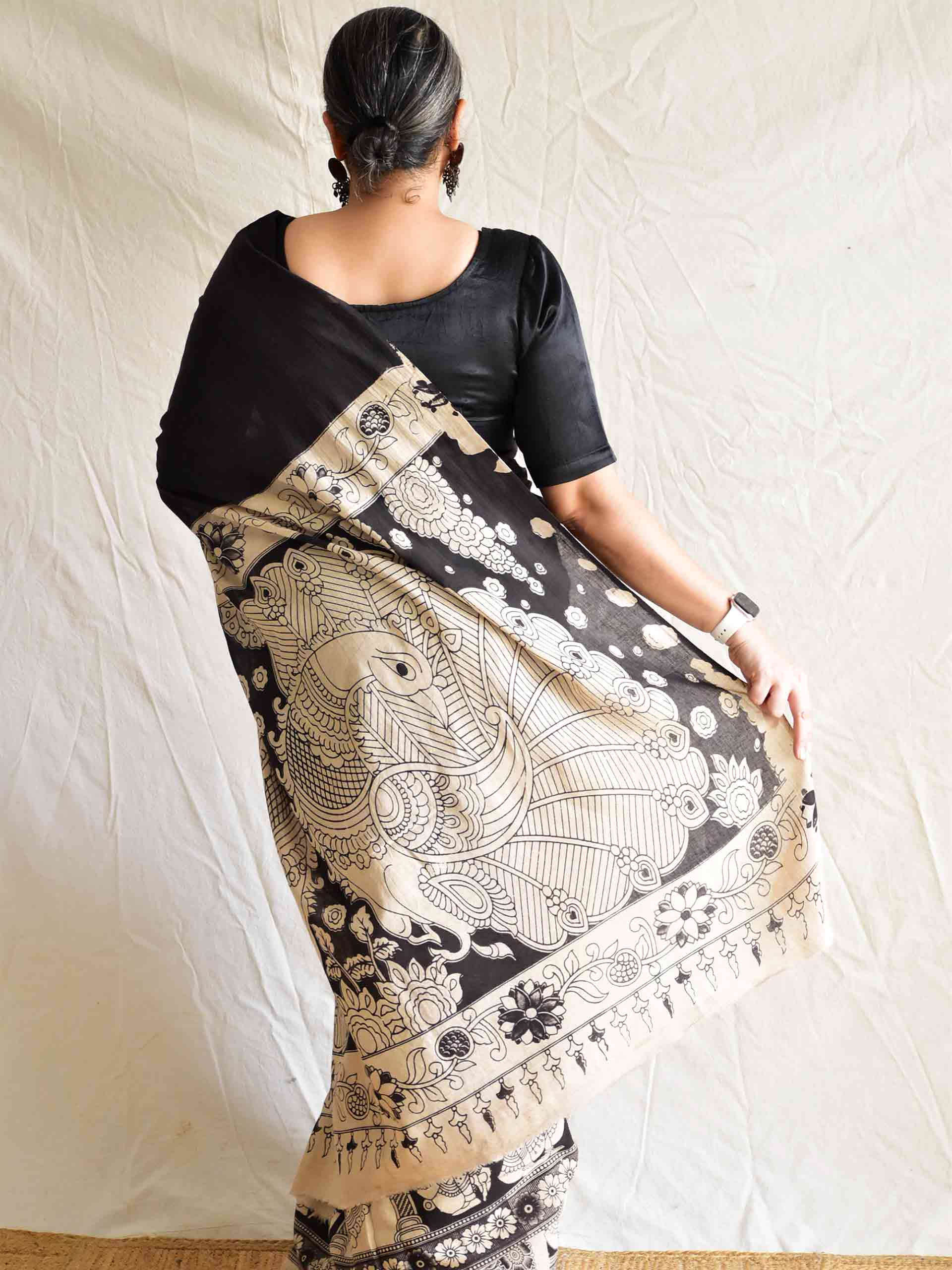 Baraat - kalamkari printed saree