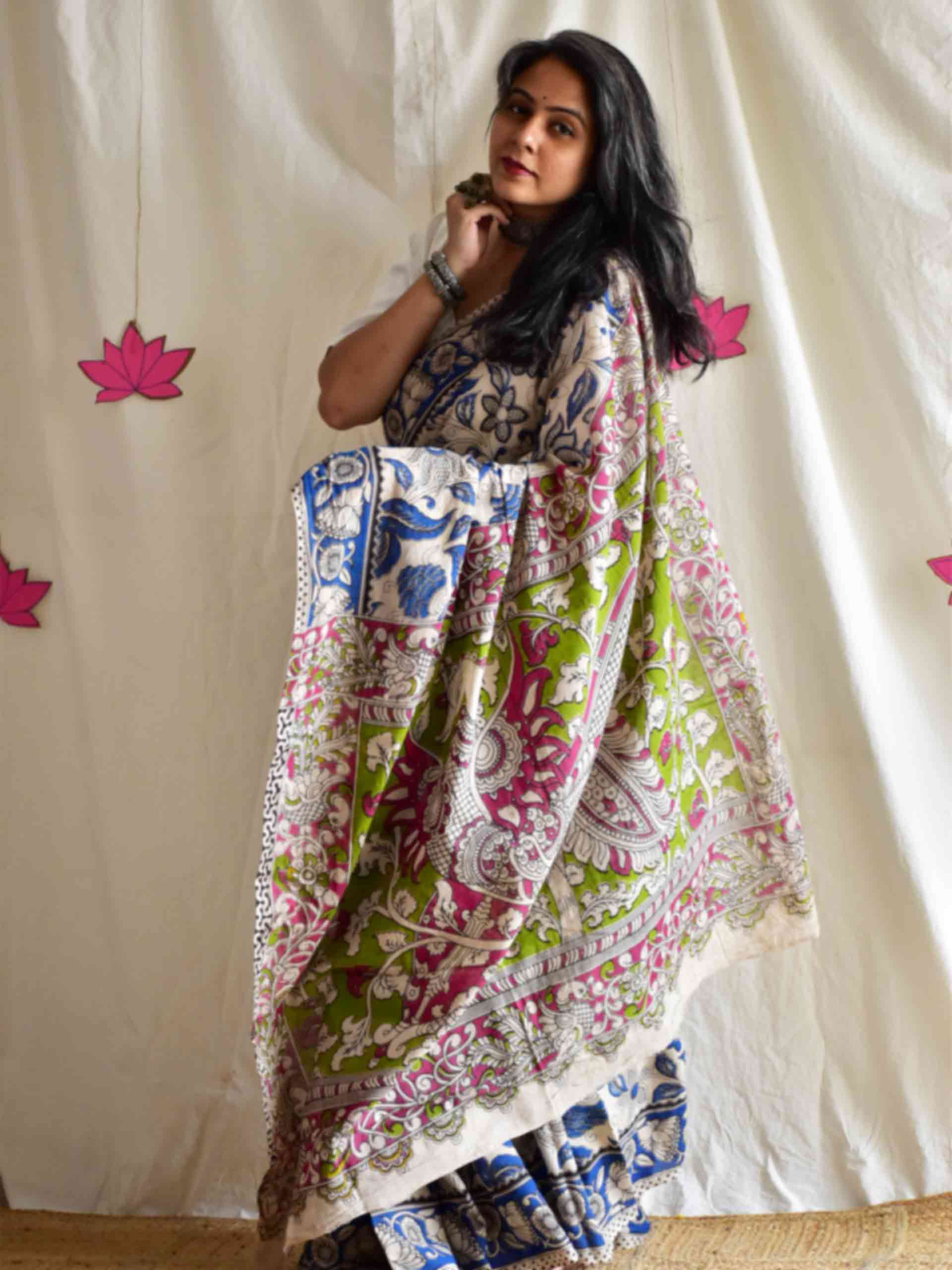 Swaraagini - kalamkari printed saree