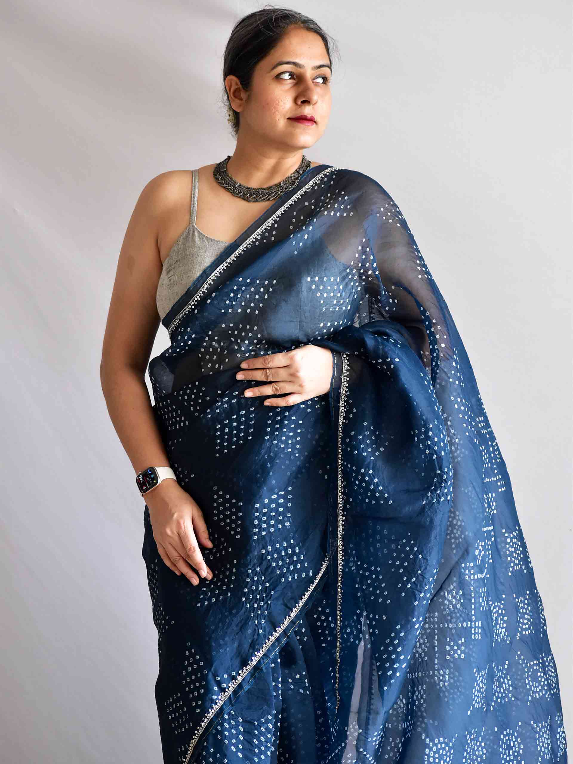 Rustam - Organza Silk saree