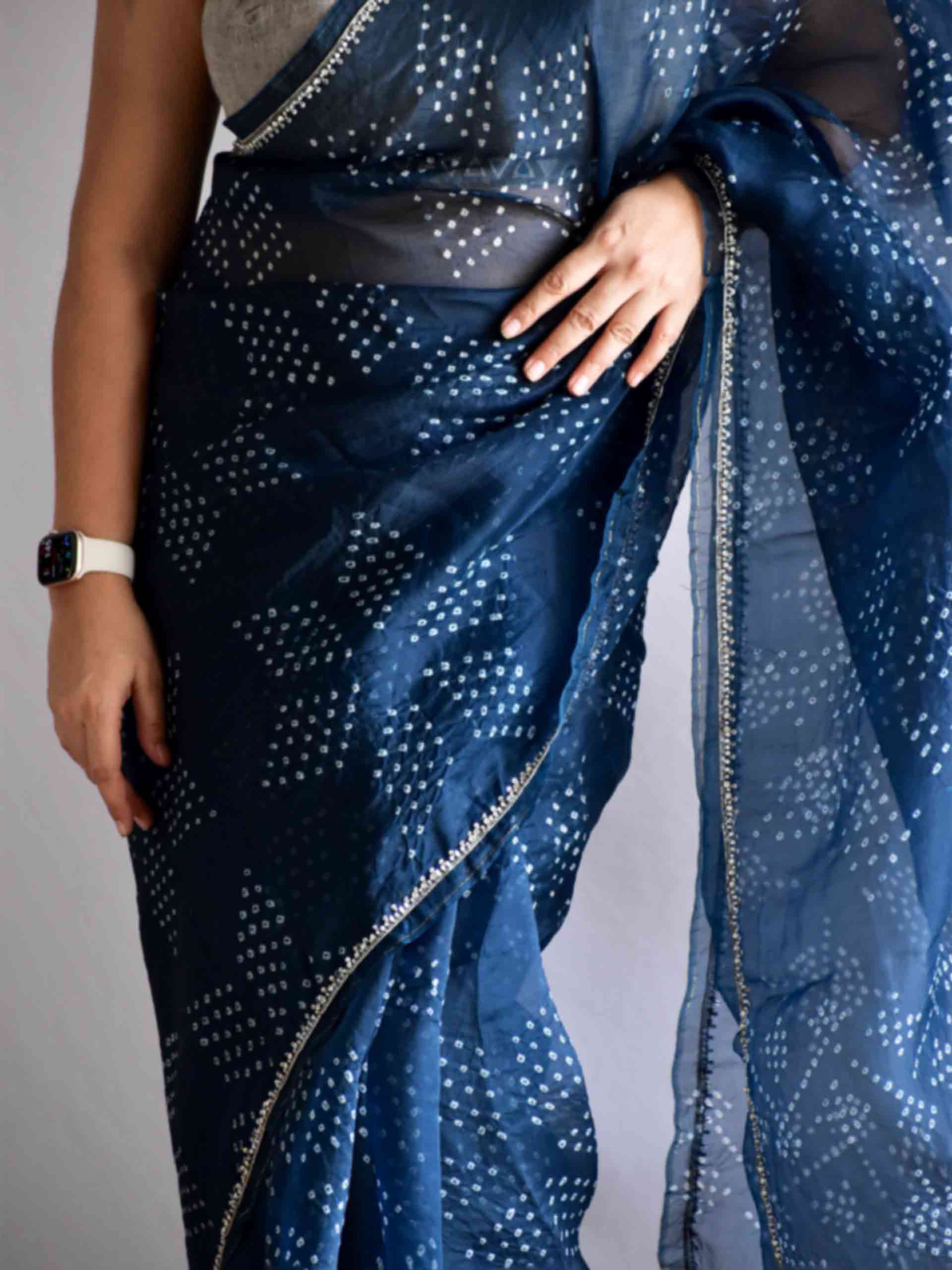 Rustam - Organza Silk saree