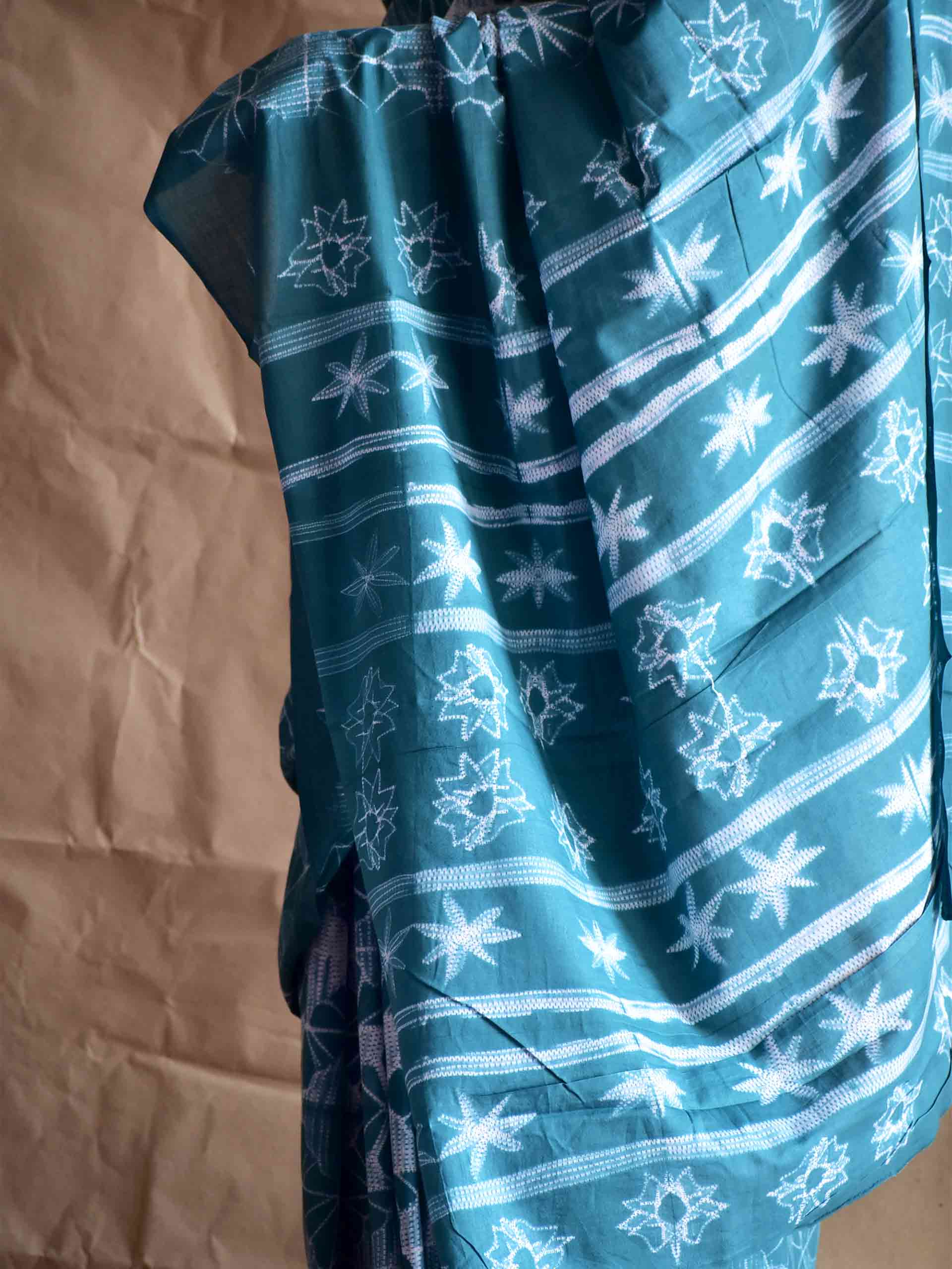 Garaj - Shibori mul saree