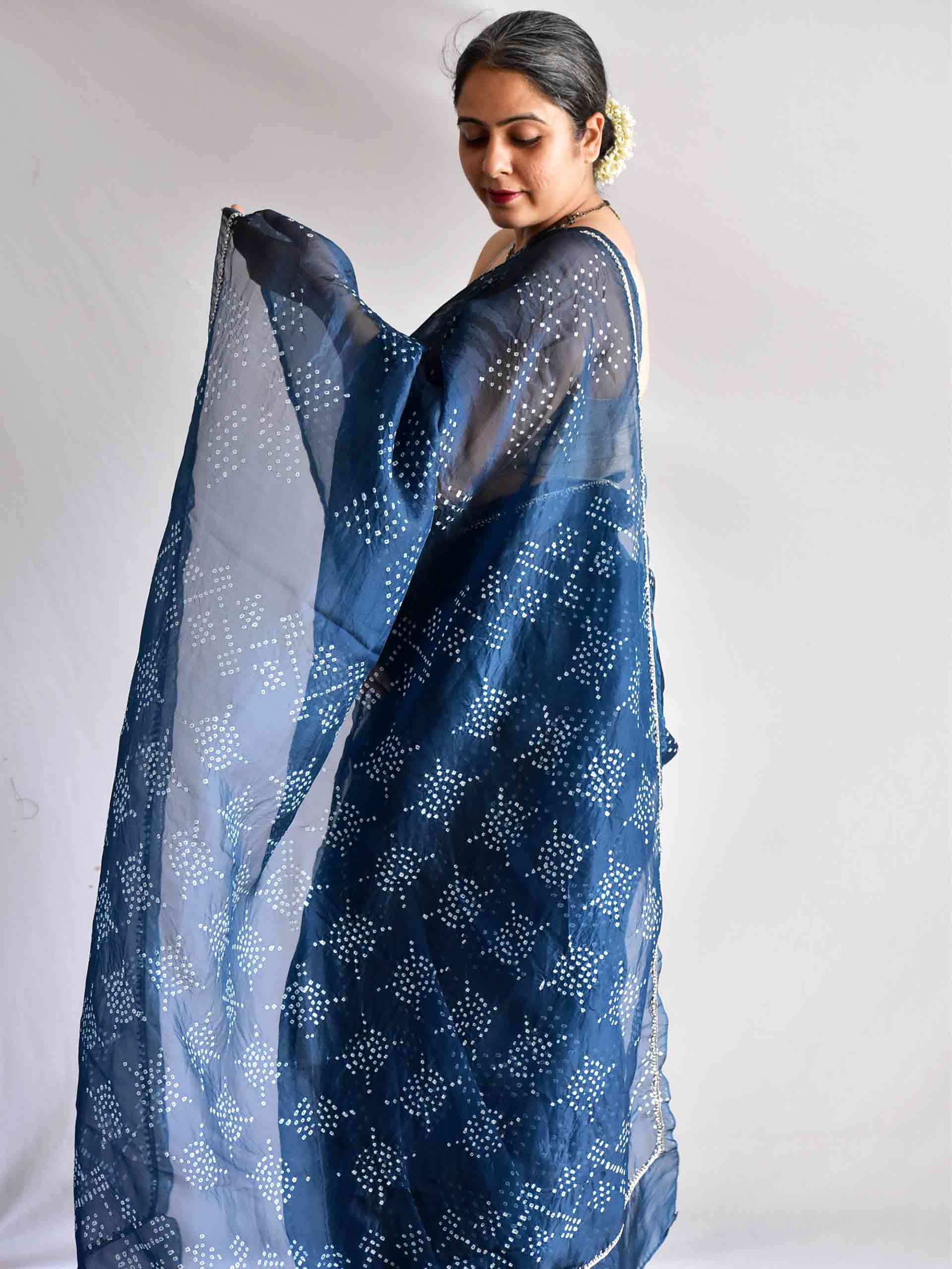 Rustam - Organza Silk saree