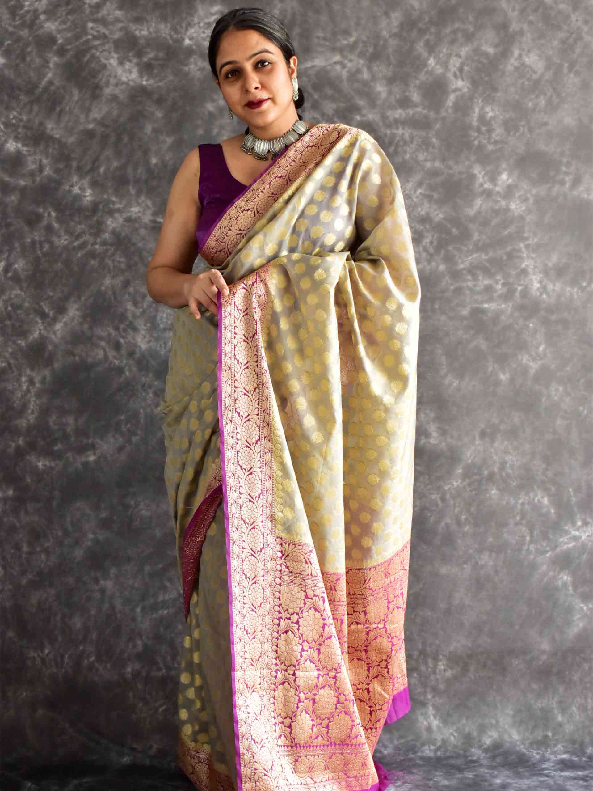 Kashish - Georgette zari Saree