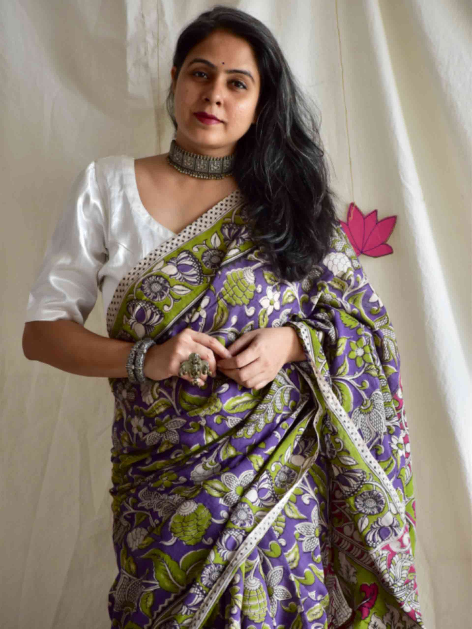 Nagina - kalamkari printed saree