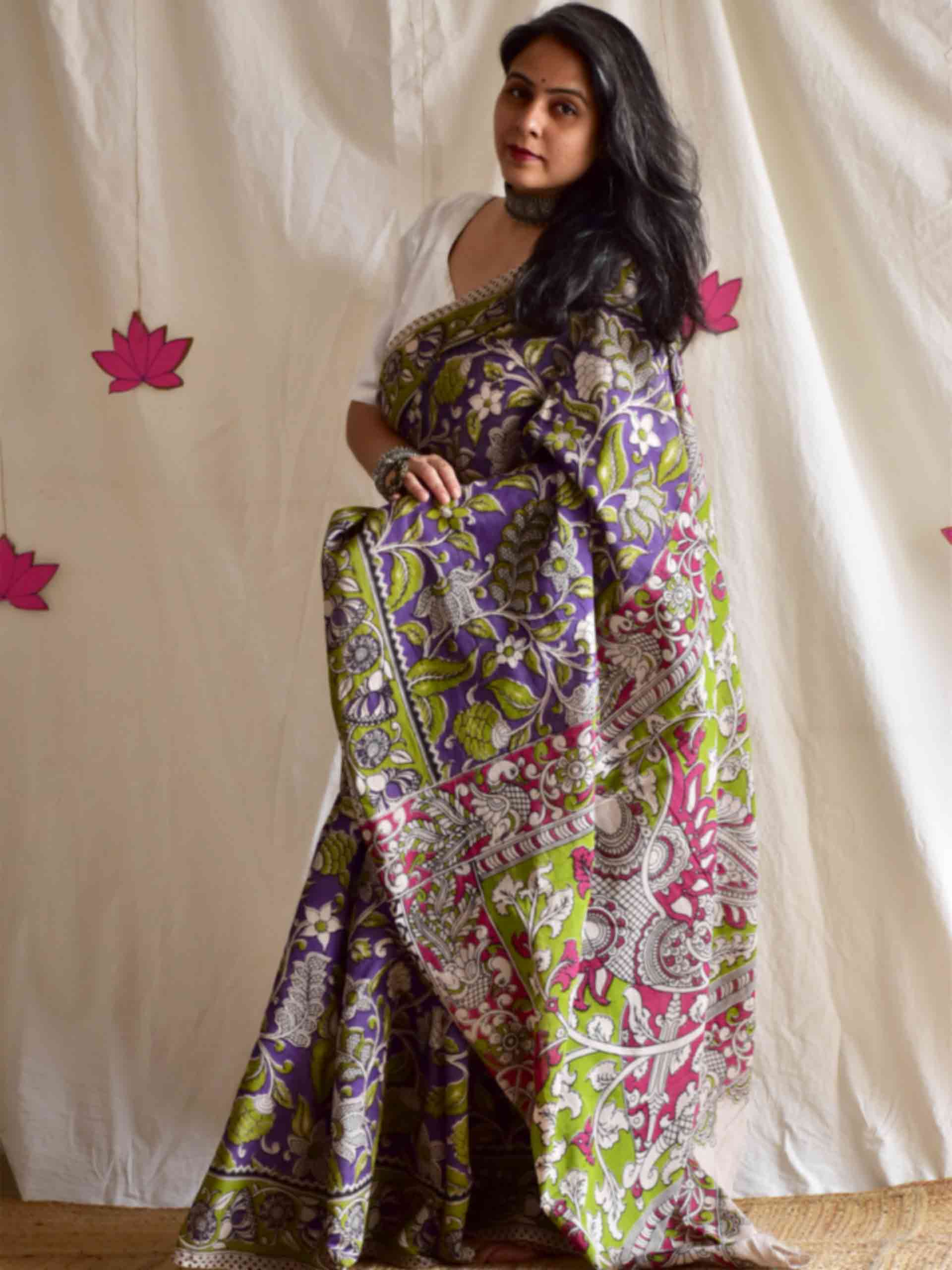 Nagina - kalamkari printed saree