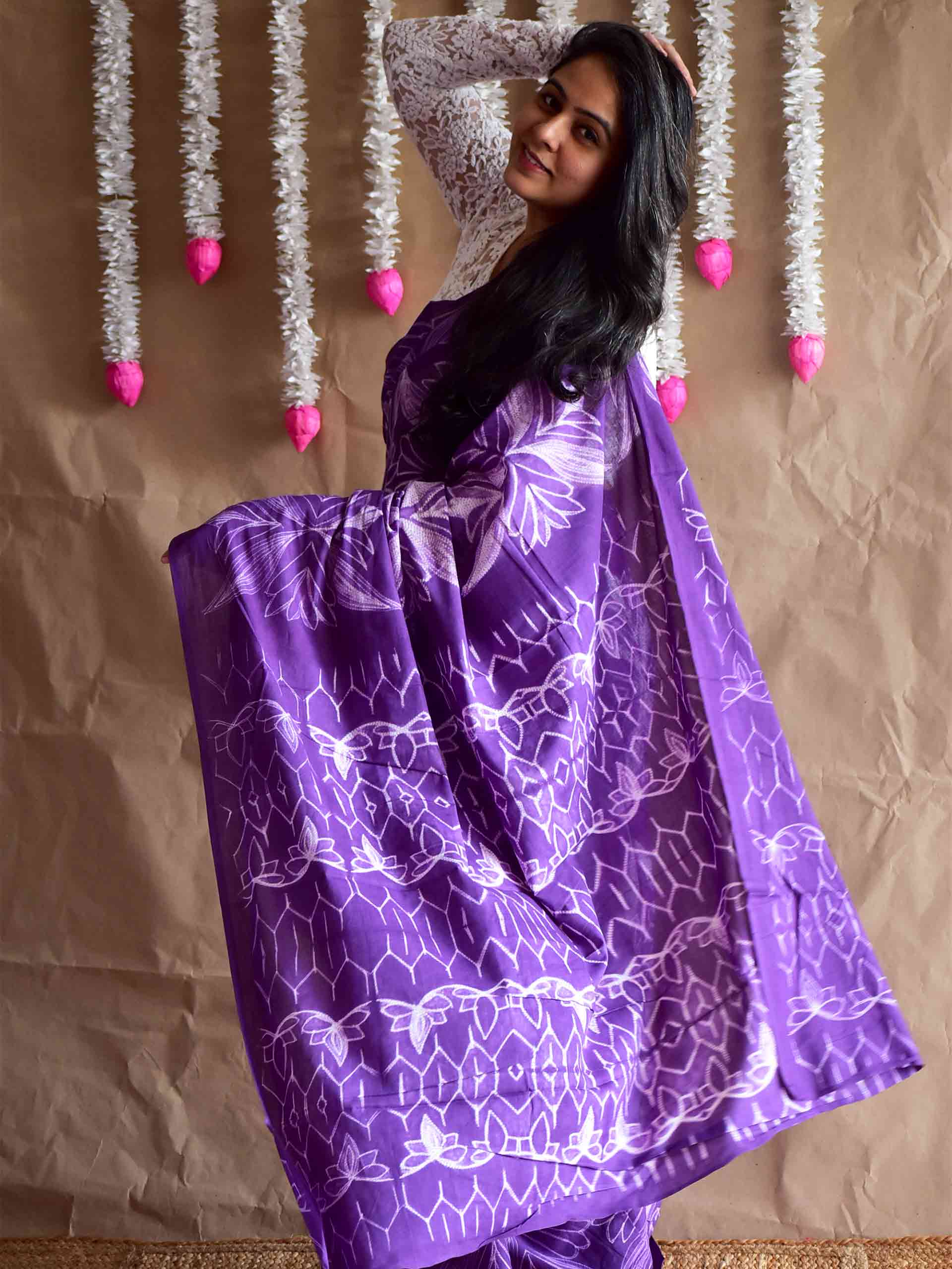 ruh - Shibori mul saree