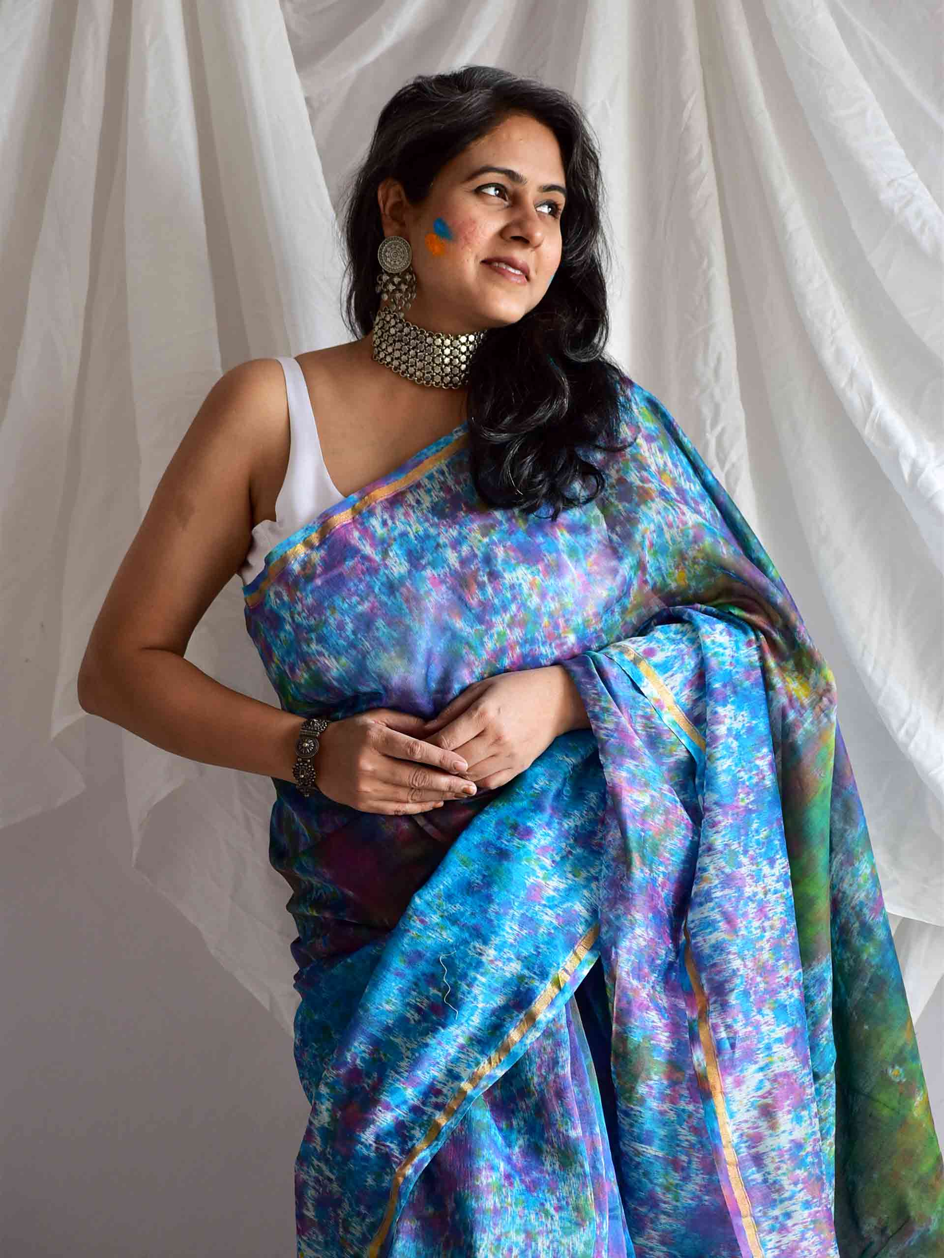 Sparkle - chanderi silk saree
