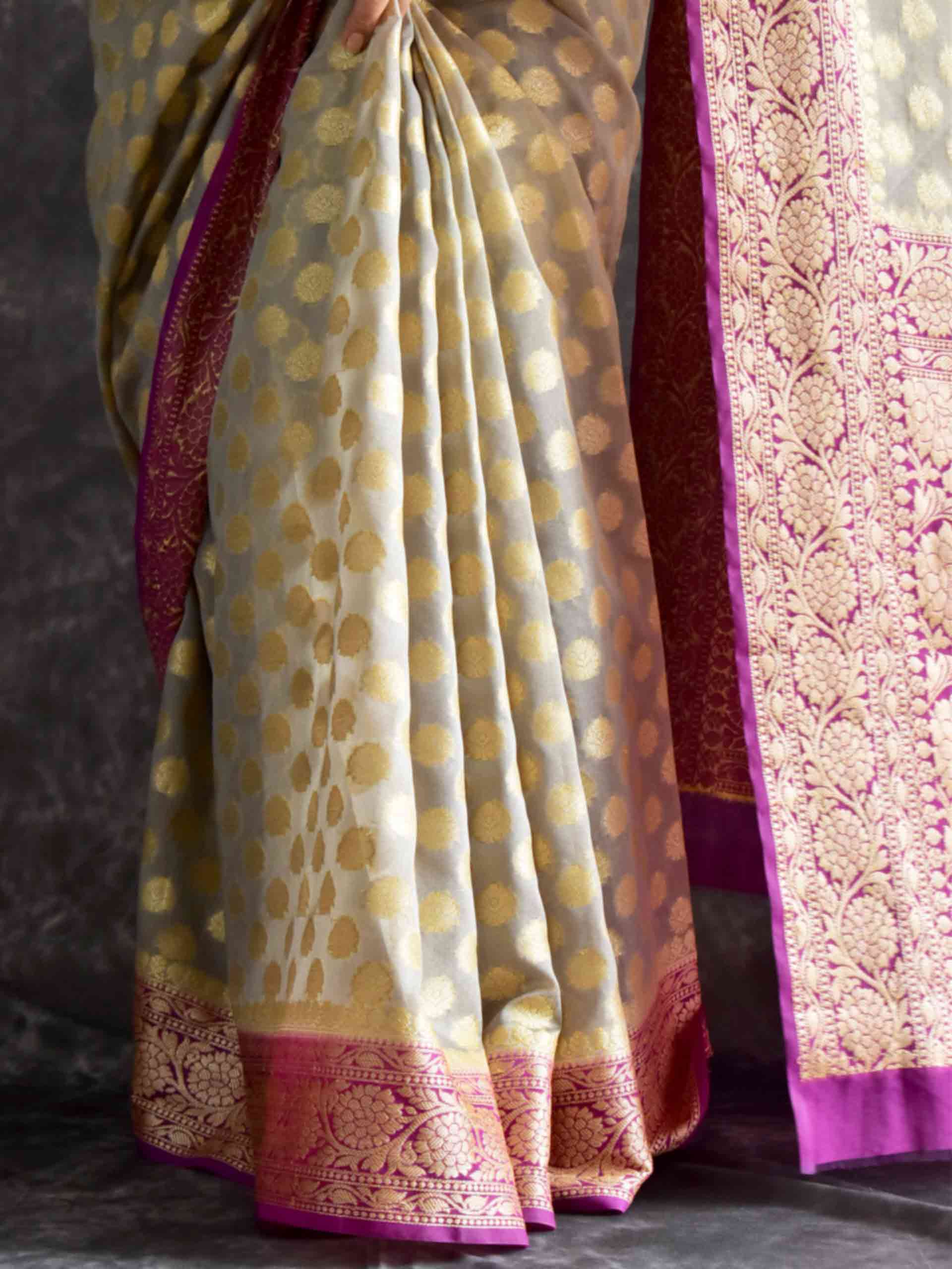 Kashish - Georgette zari Saree